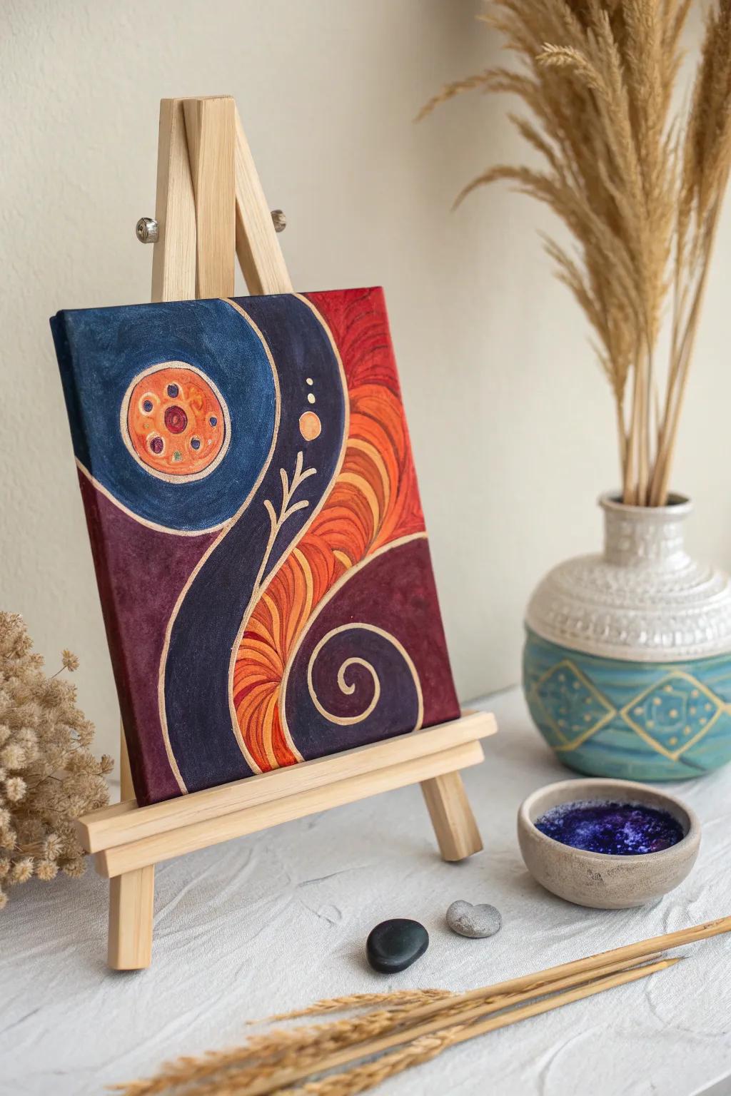 Let your spirit soar with the tranquil beauty of abstract art.