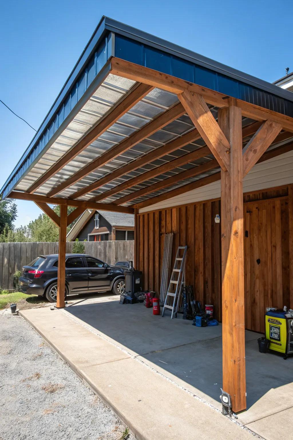 Masterful Craftsmanship: The Perfect Lean-To Metal Carport for Your Camper