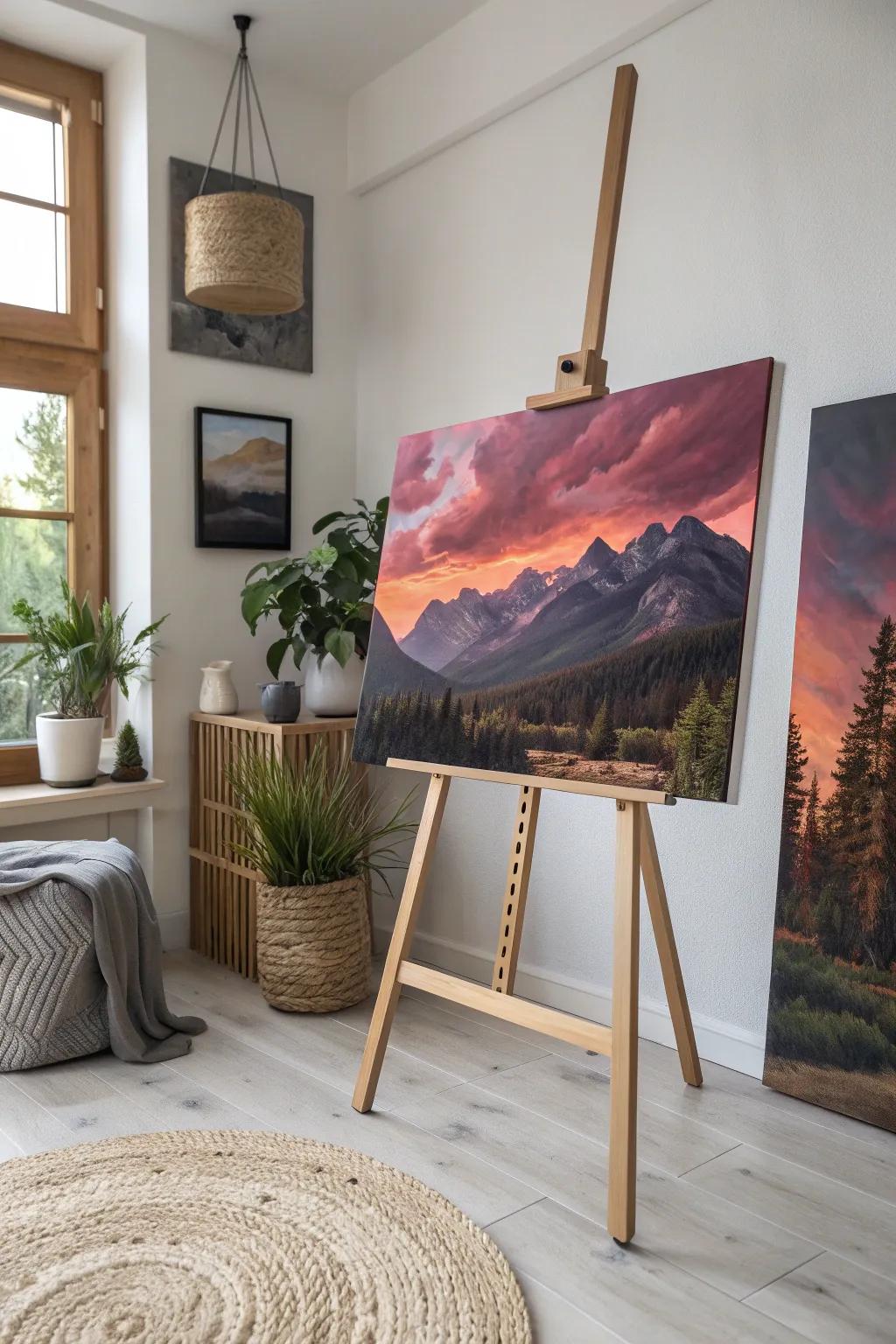 Capture the Romance: A Sunset Sky of Pinks and Purples to Warm Your Space