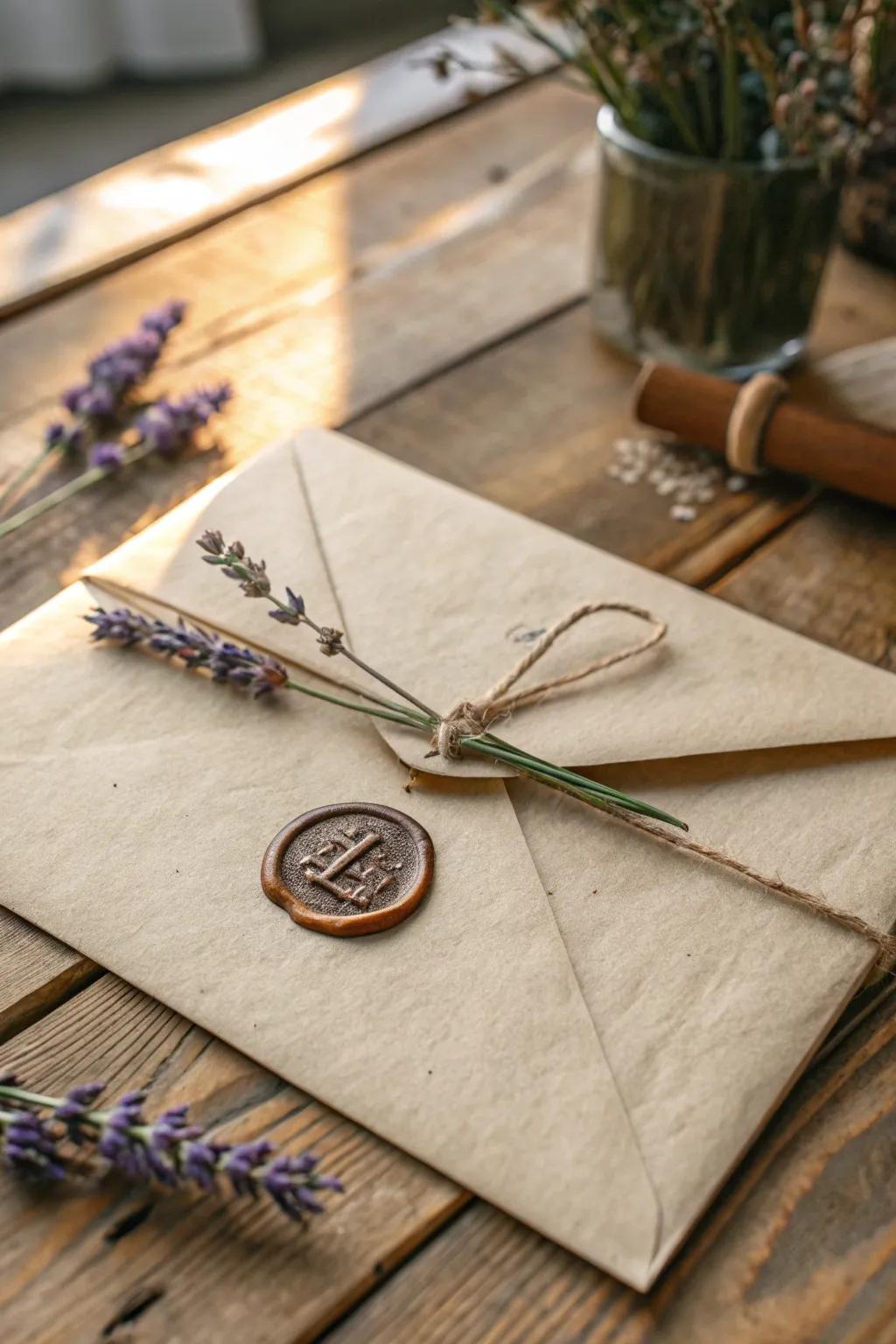 A touch of inspiration sealed with care and creativity.