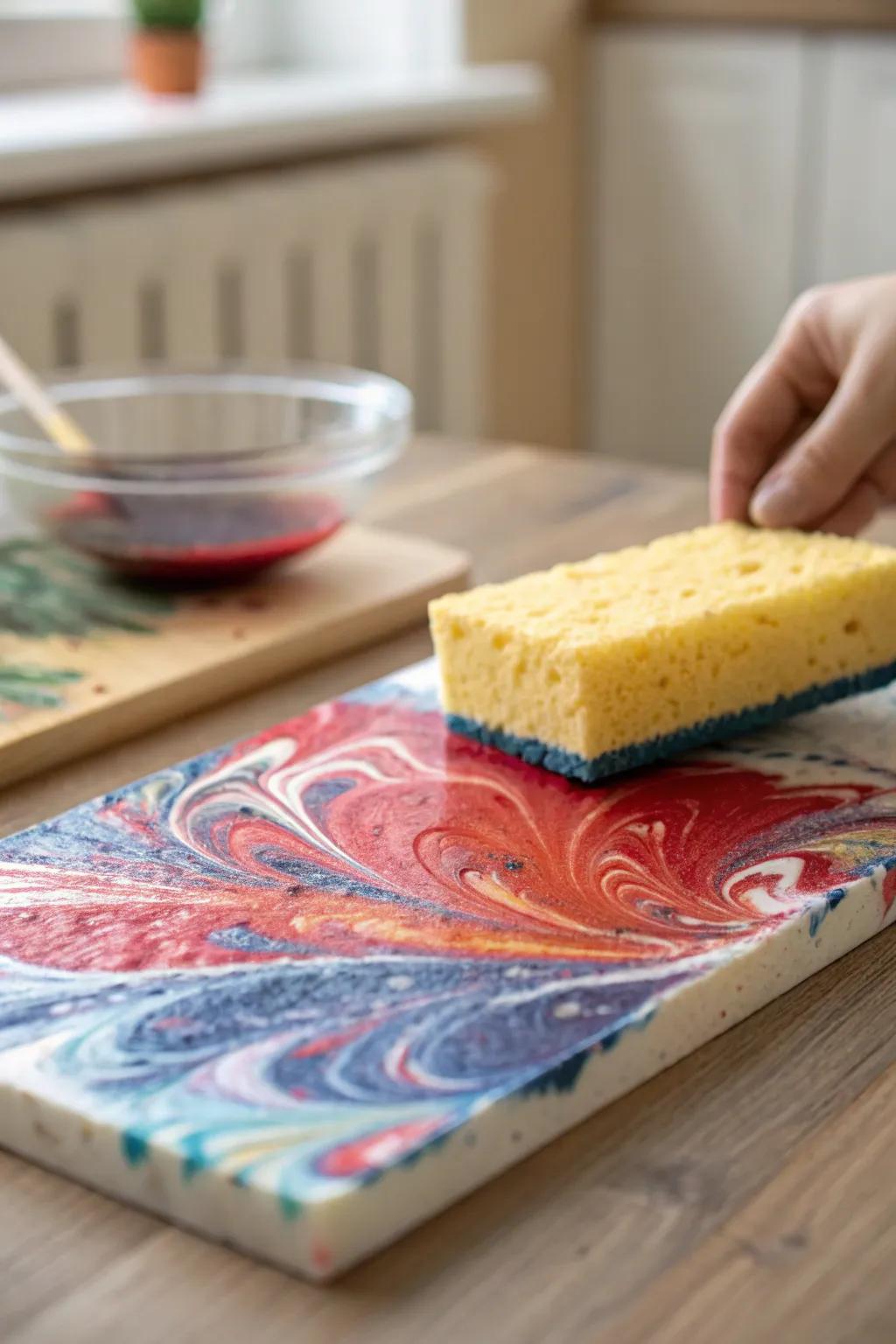 Unleash your creativity with simple tools and vibrant hues: a journey into acrylic artistry.