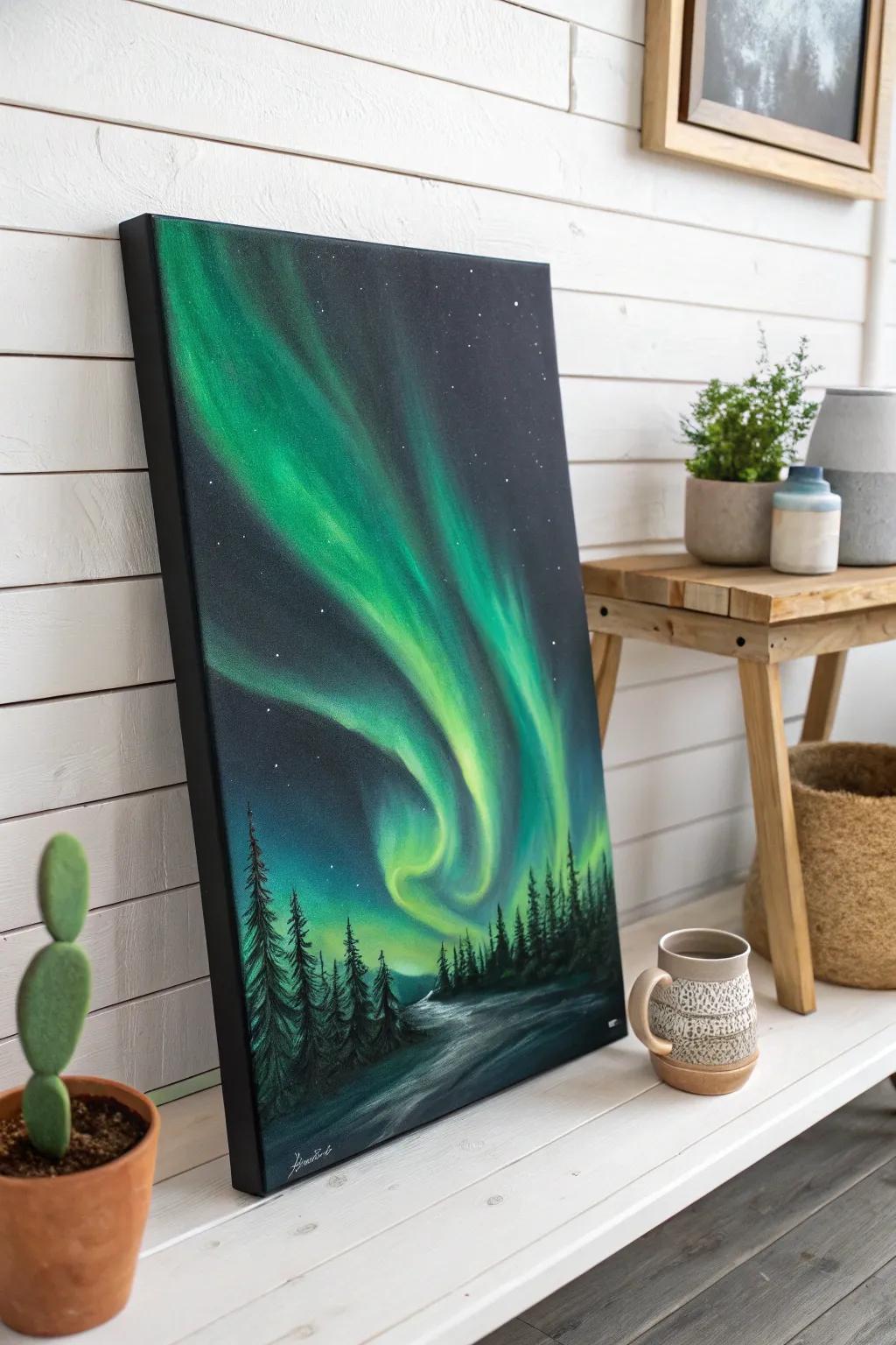 Captivating Aurora Borealis: A Dance of Colors on Black Canvas