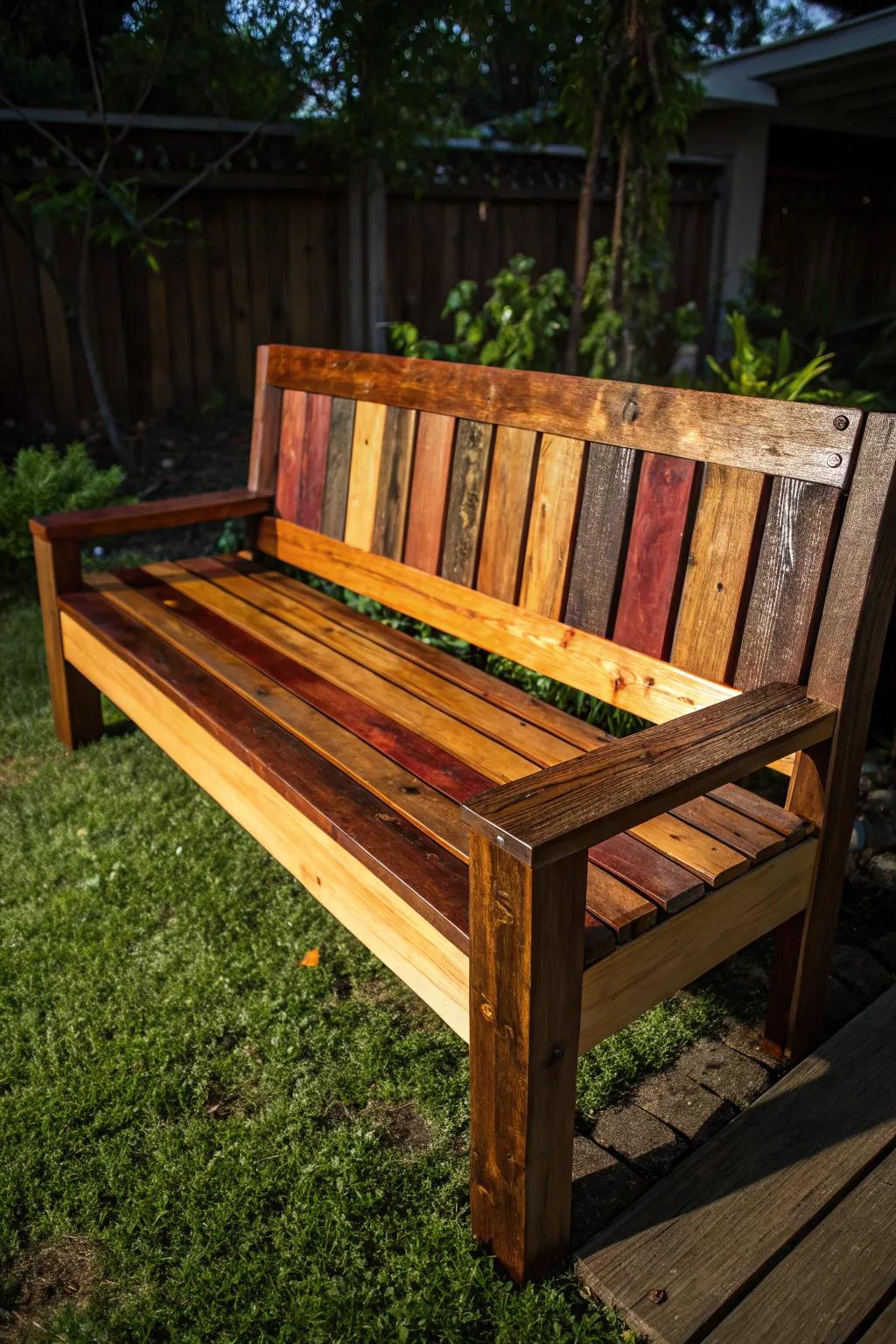 Transform your space with a handcrafted pallet wood bench, where style meets craftsmanship.