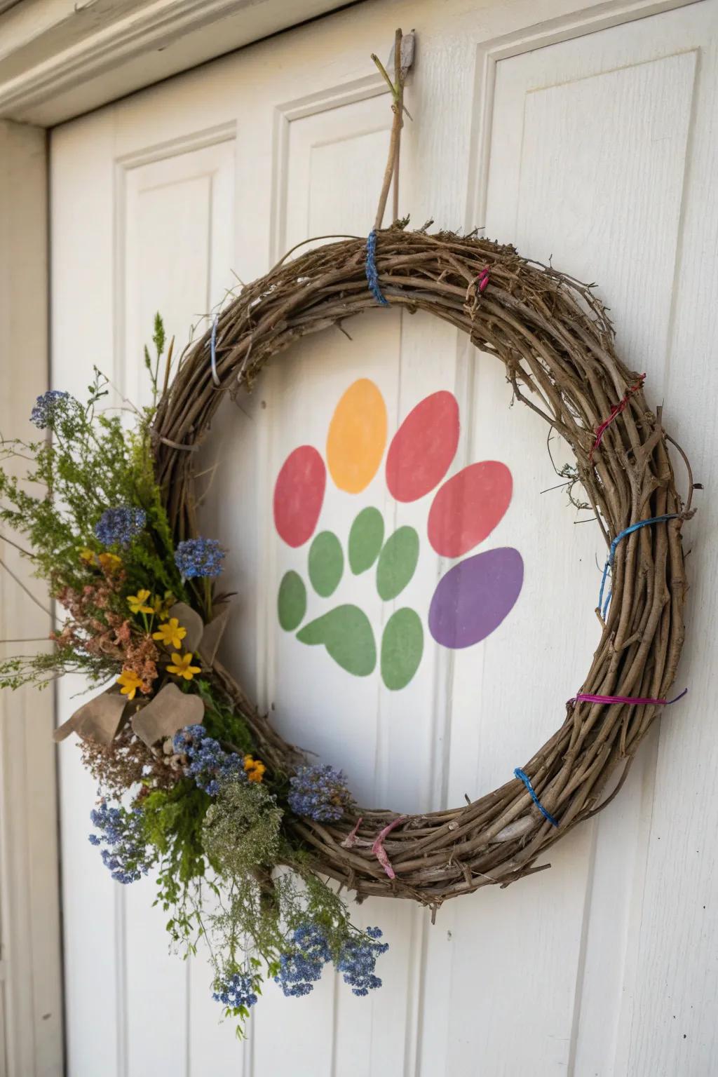 Add a touch of personal charm to your home with a handcrafted Paw Print Wreath—where your pet’s footprints meet timeless elegance.