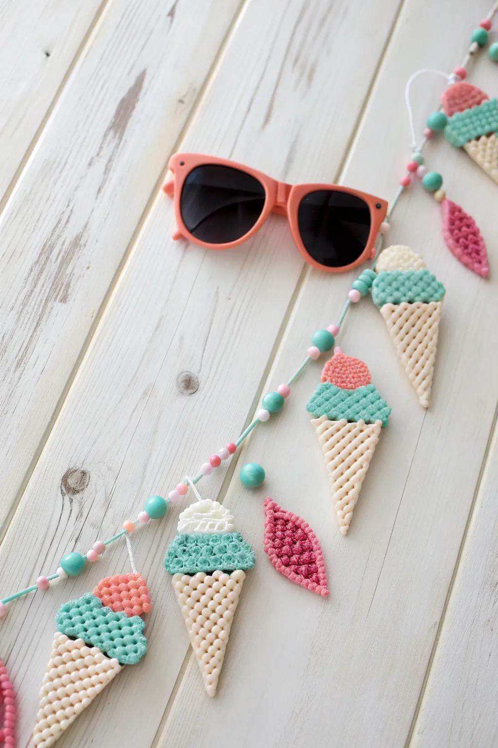 Celebrate summer with a playful garland that brings sunshine indoors!