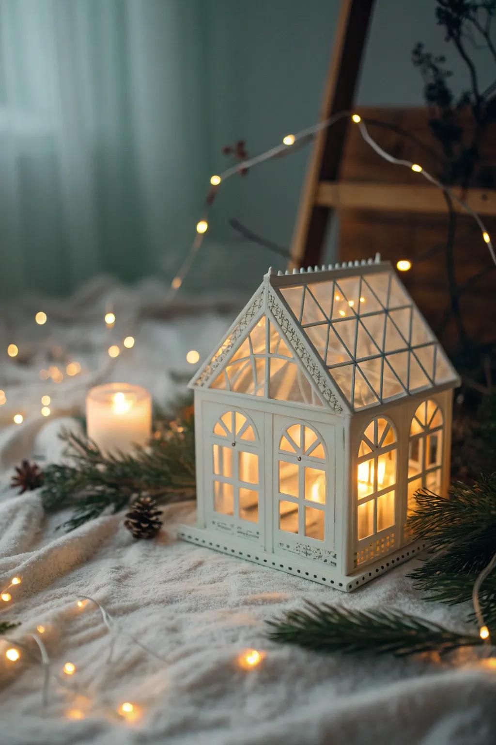 Illuminate your space with the magical glow of a handcrafted fairy light house—a perfect blend of minimalism and boho charm.