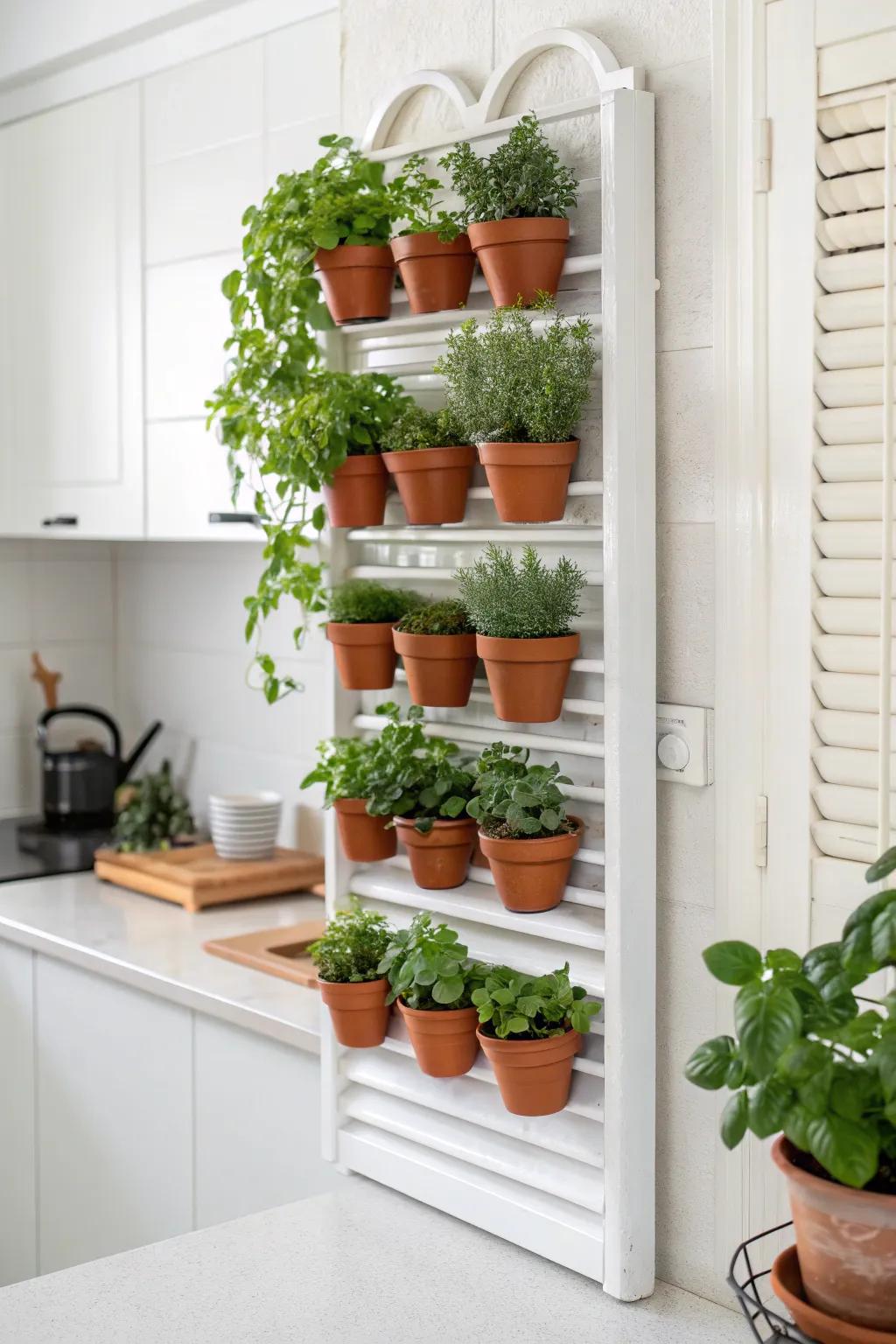 Bring nature indoors with a stunning vertical garden shutter—where simplicity meets bold greenery.