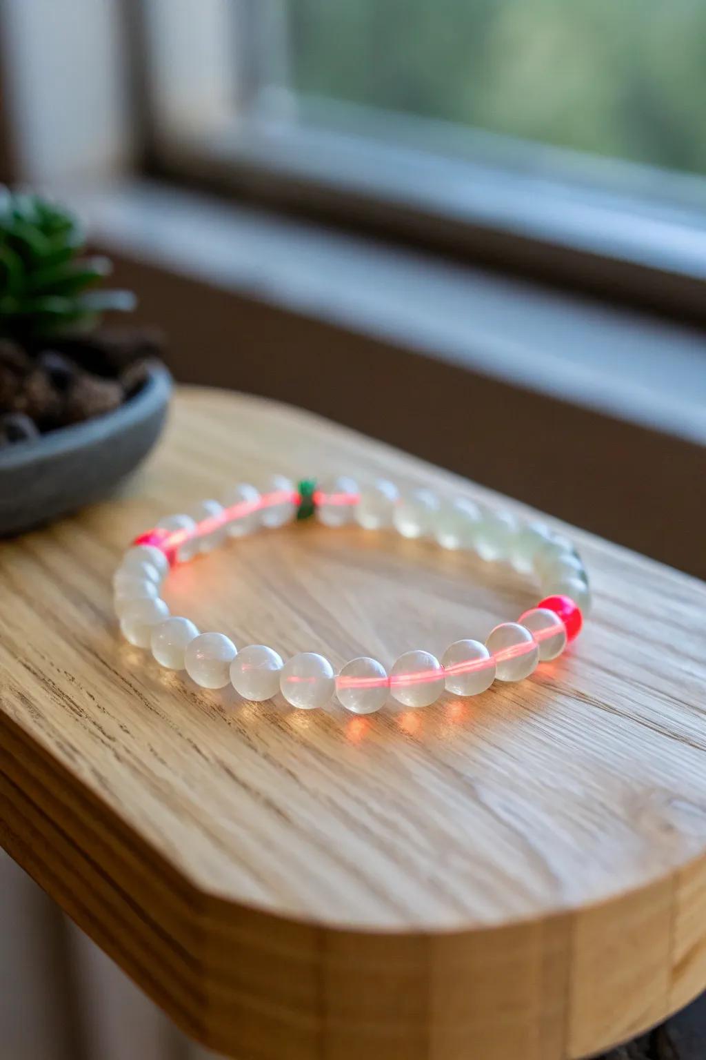 Illuminate your style with a glow-in-the-dark bracelet that adds a touch of magic to any night.