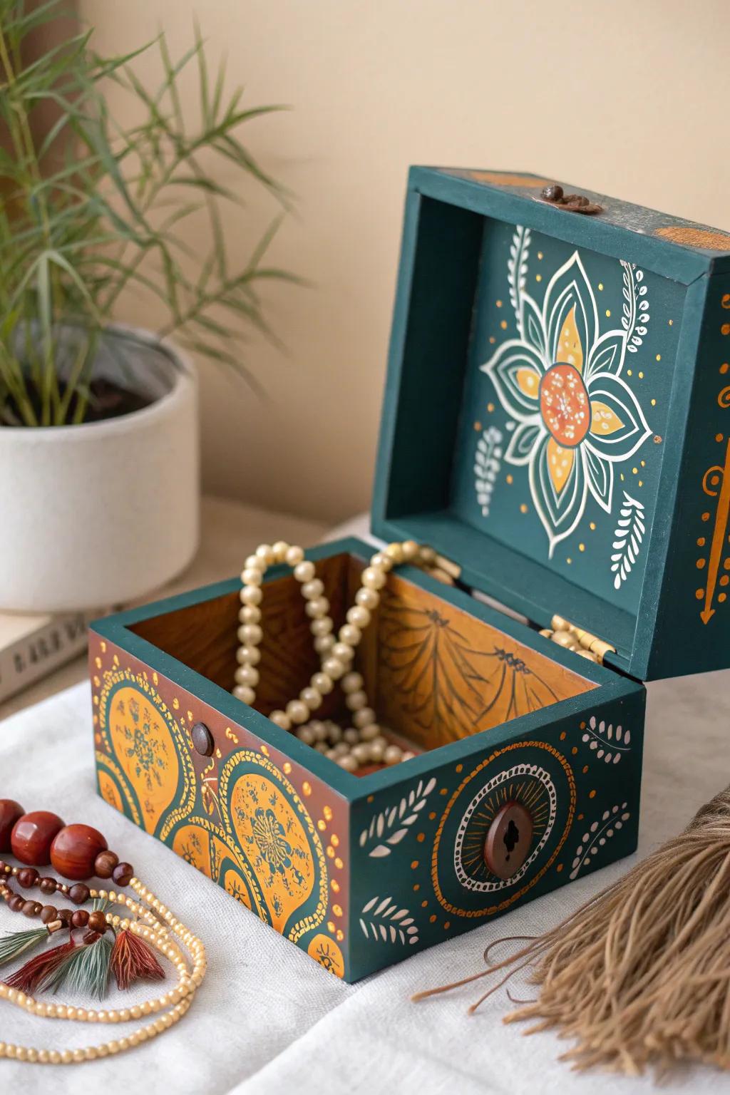 Unlock your creativity with a vibrant, handcrafted prayer box that combines Scandinavian minimalism and Boho charm.
