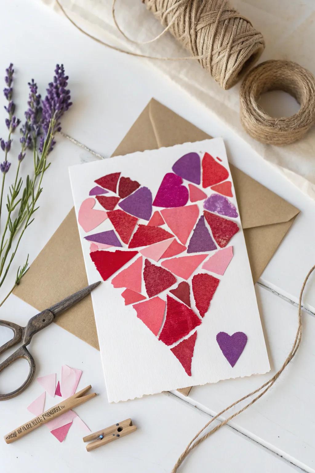 A heartfelt craft: Little hands, big love. 💌 #ValentineCrafts #MinimalistBoho #LoveYouToPieces