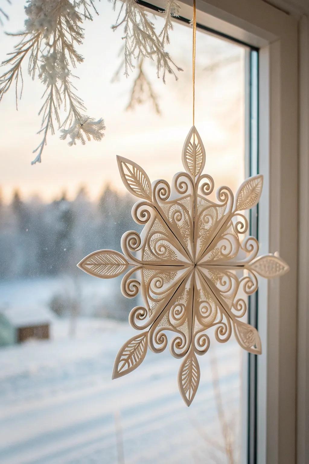 Transform your space into a winter wonderland with intricately quilled snowflakes.