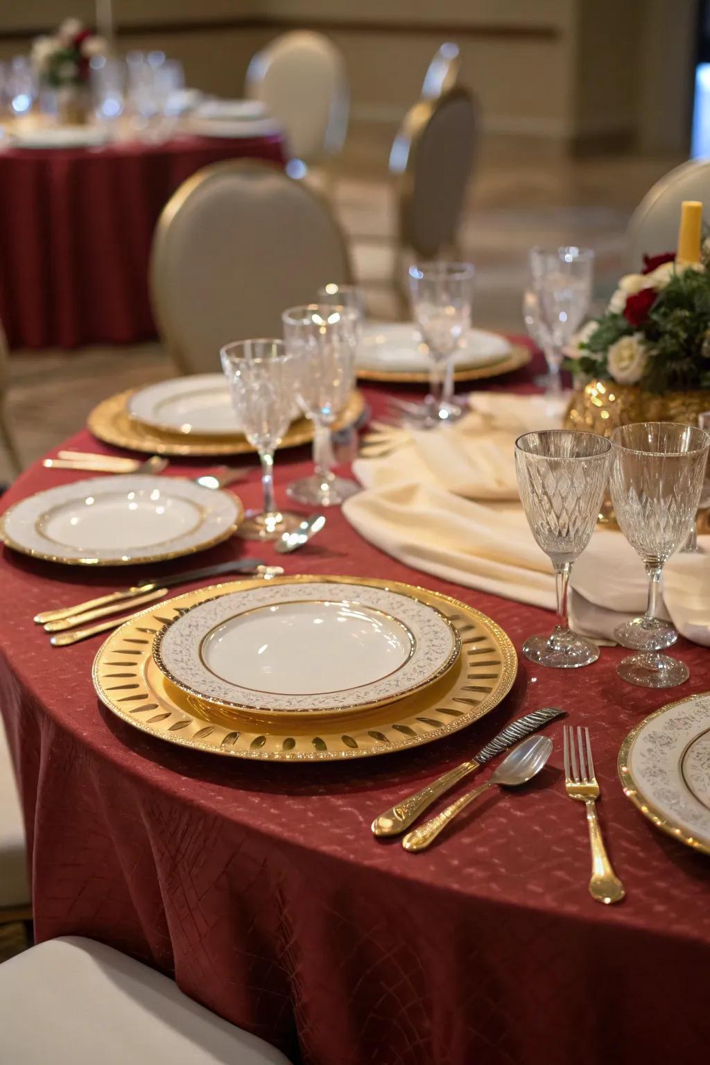Achieve sophisticated elegance with a formal table setting.