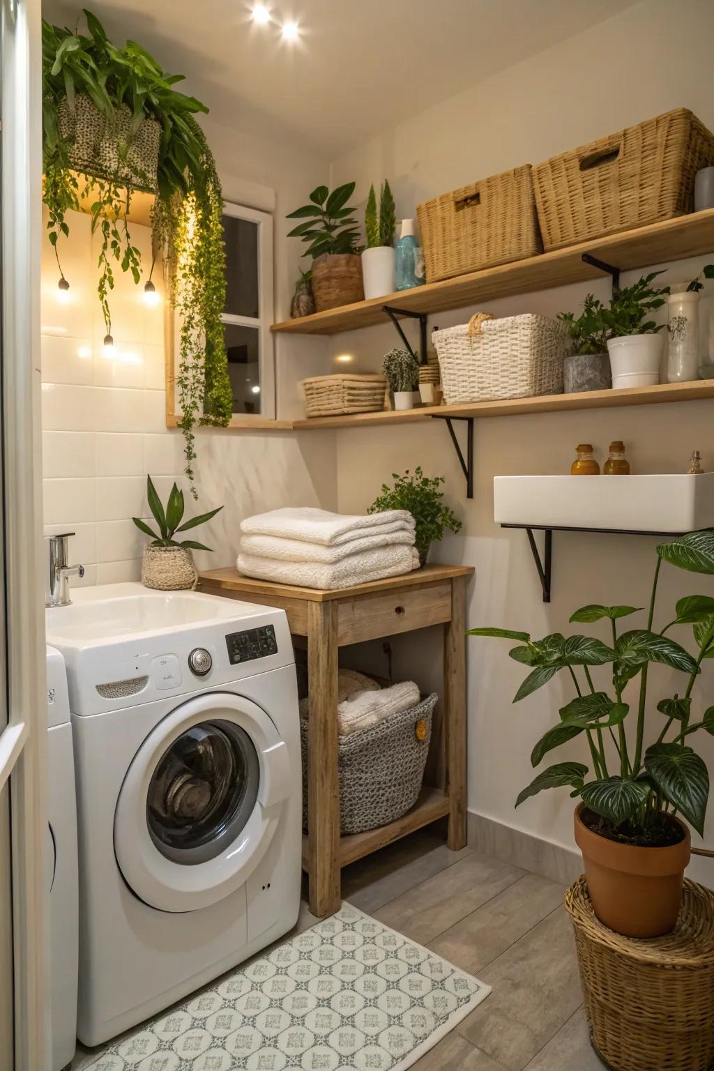 A laundry sink is handy for those delicate or messy washing tasks.