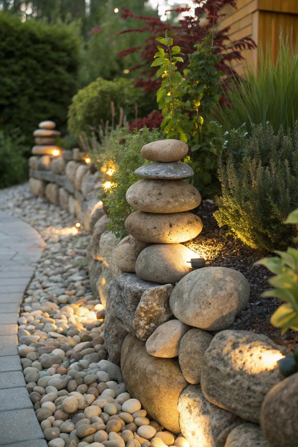 Elevate your garden design with stunning raised stone edges that showcase nature's artistry.