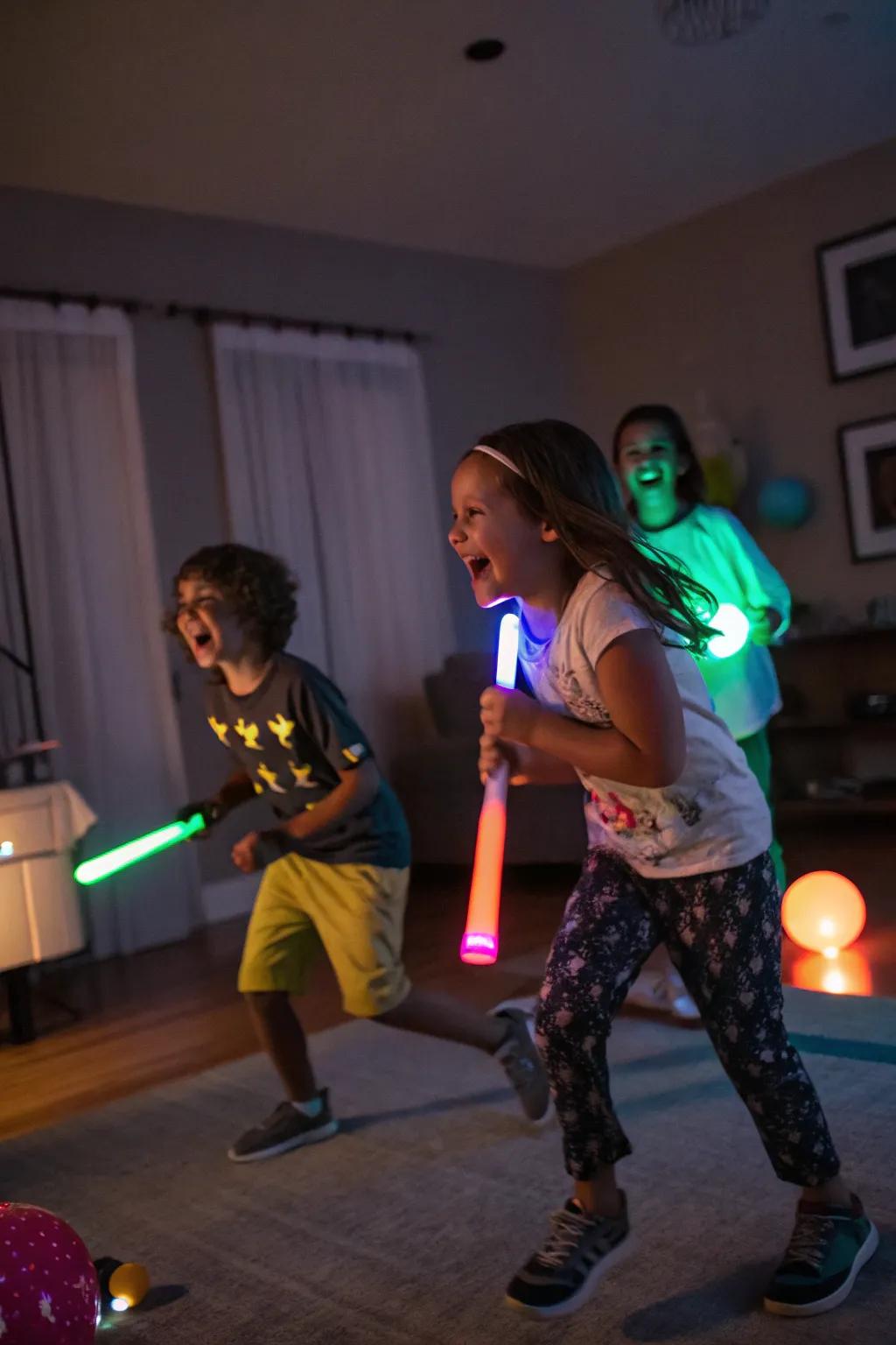 Light up the night with exciting glow-in-the-dark games.