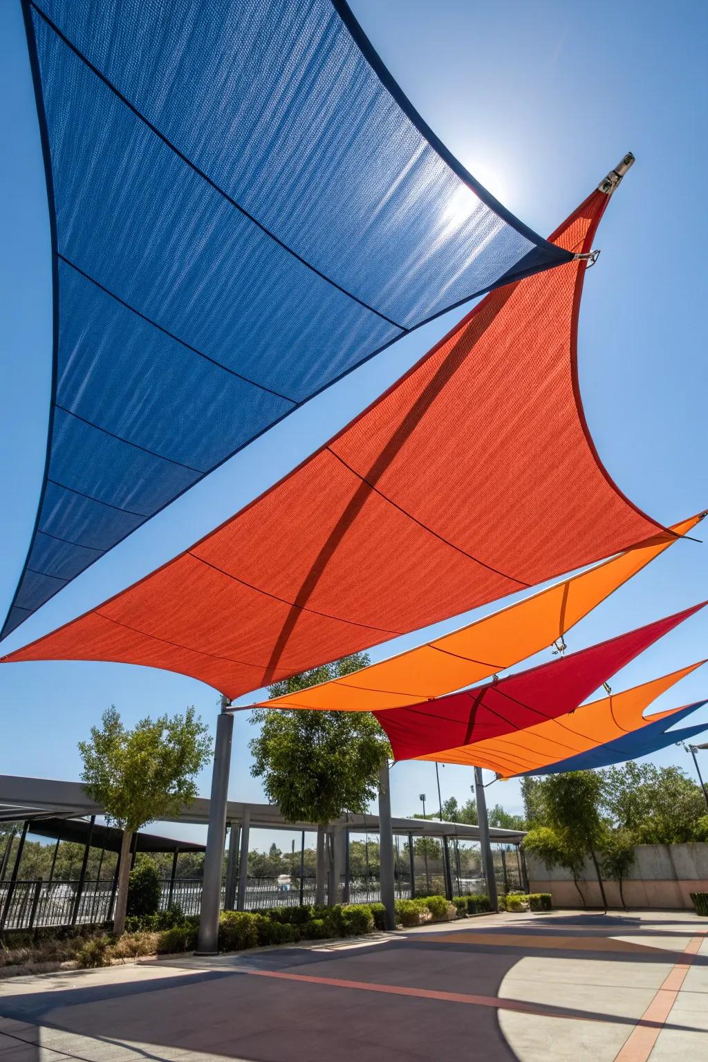 Elevate your outdoor space with a layered sun shade sail masterpiece—where style meets function.