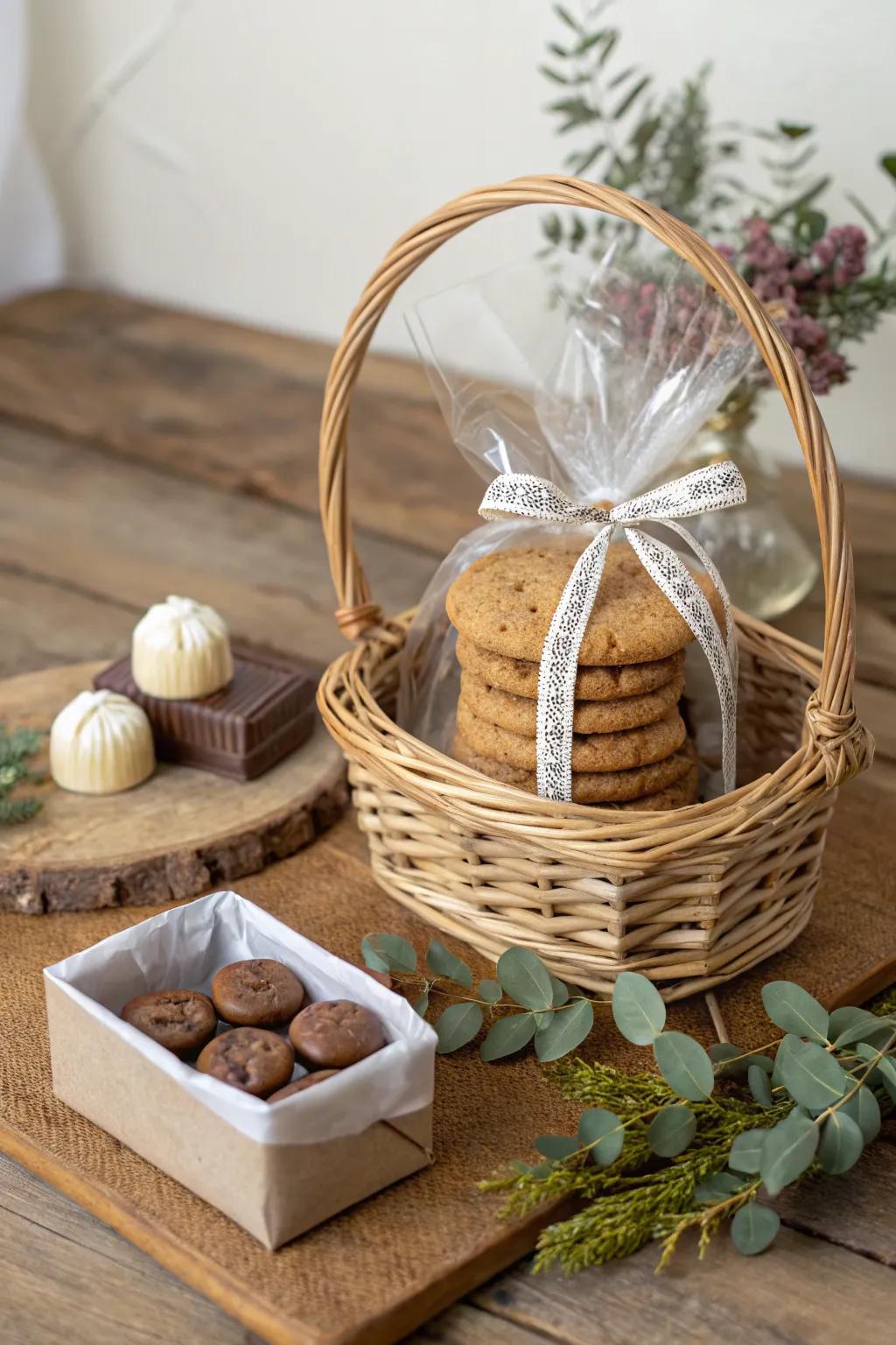Indulge in the simplicity and elegance of homemade delights with this stunning gift basket. Perfect for any teacher who deserves a sweet escape!
