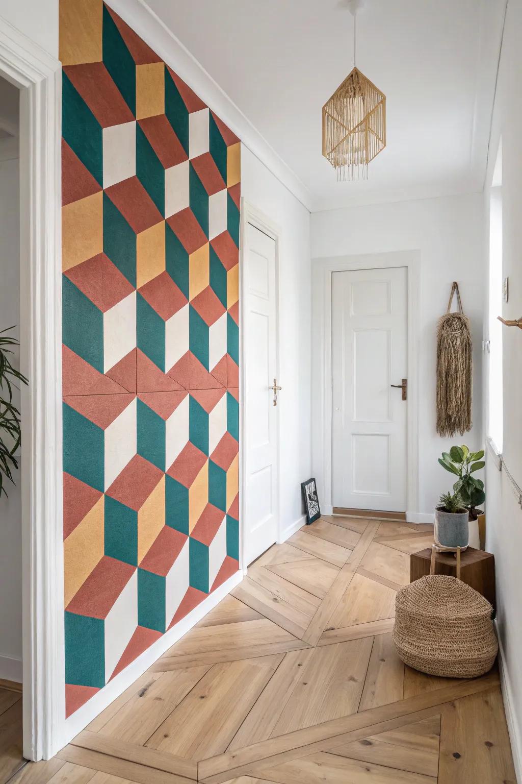 Transform your space with playful and stunning optical illusions. Discover the beauty of bold tessellations!