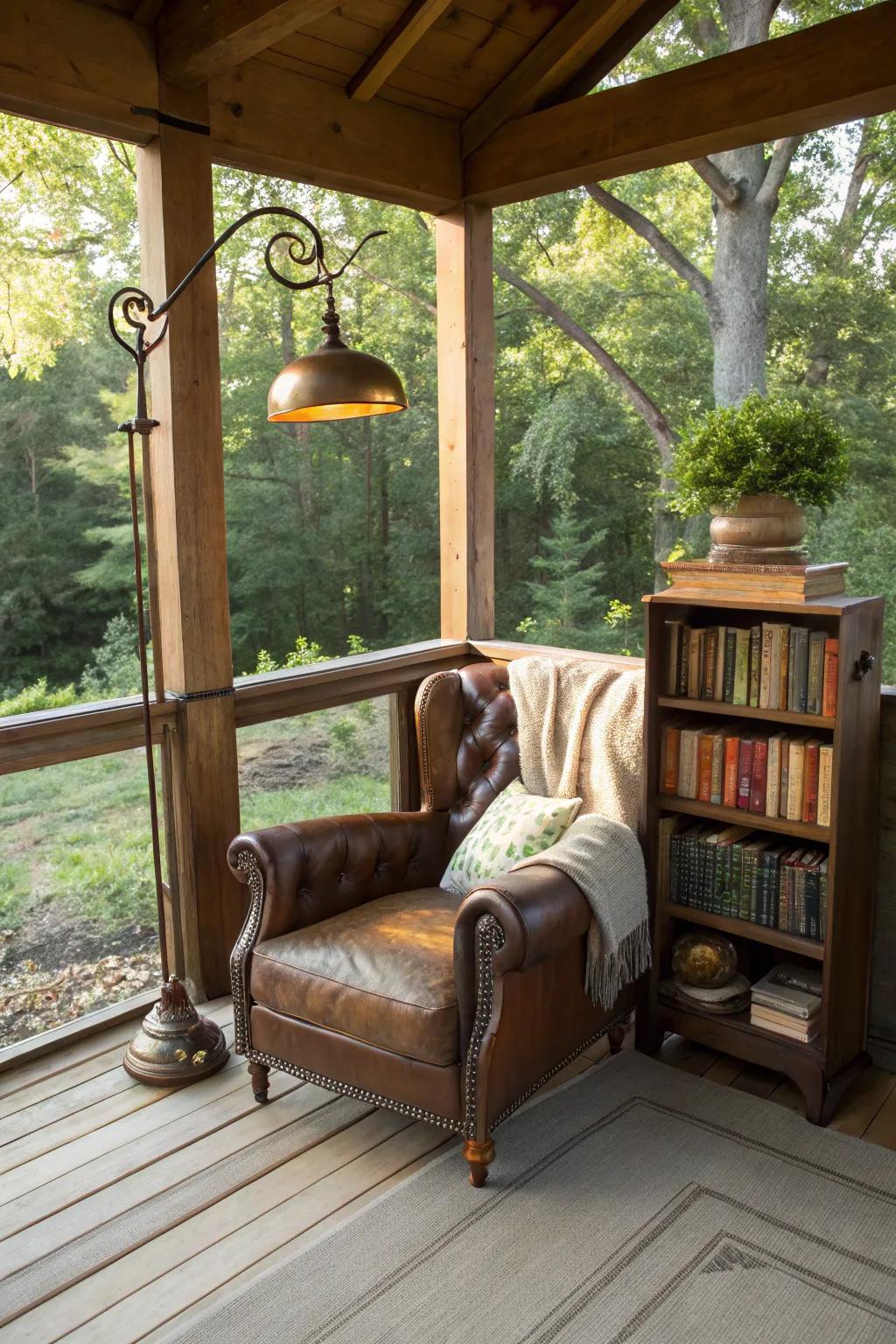 Escape into a novel in your perfect porch reading nook.