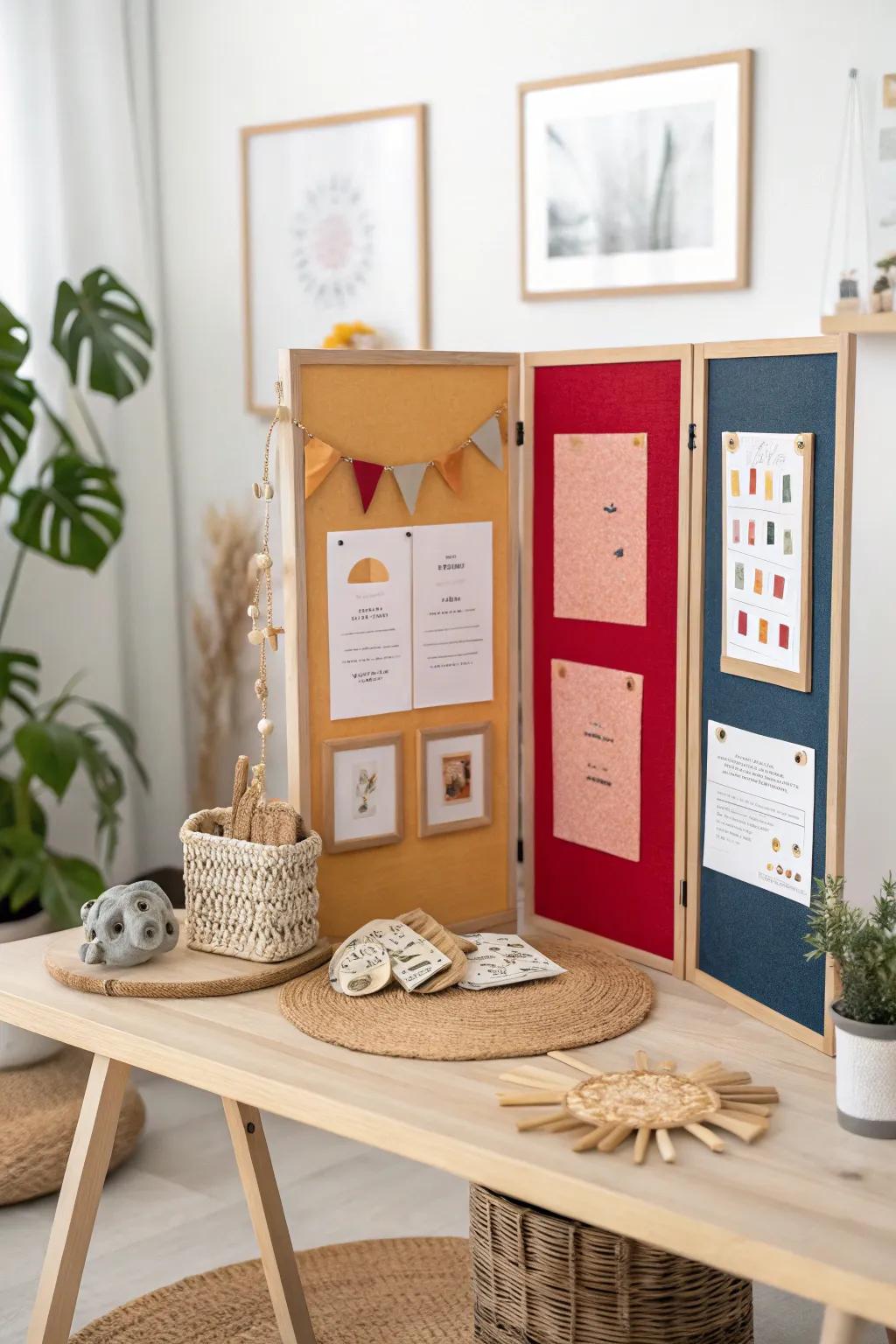 Explore the world of knowledge with our interactive trifold poster board!