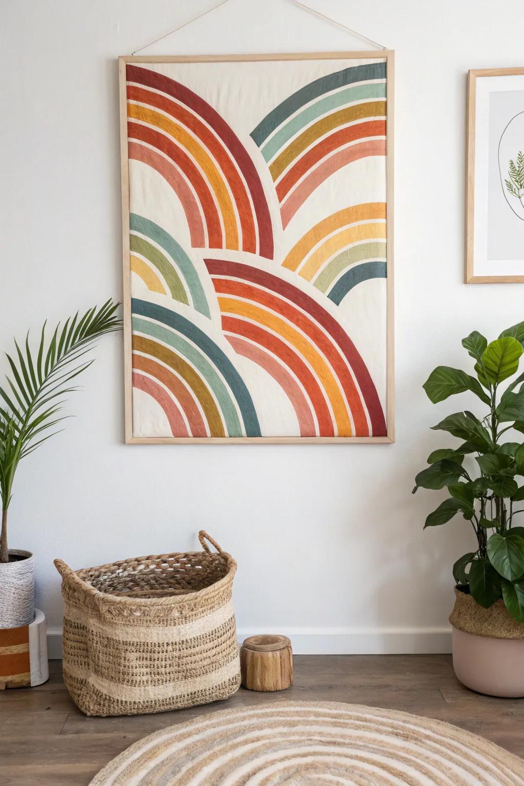 Let the waves of color transform your space into a playful haven. 🌈✨
