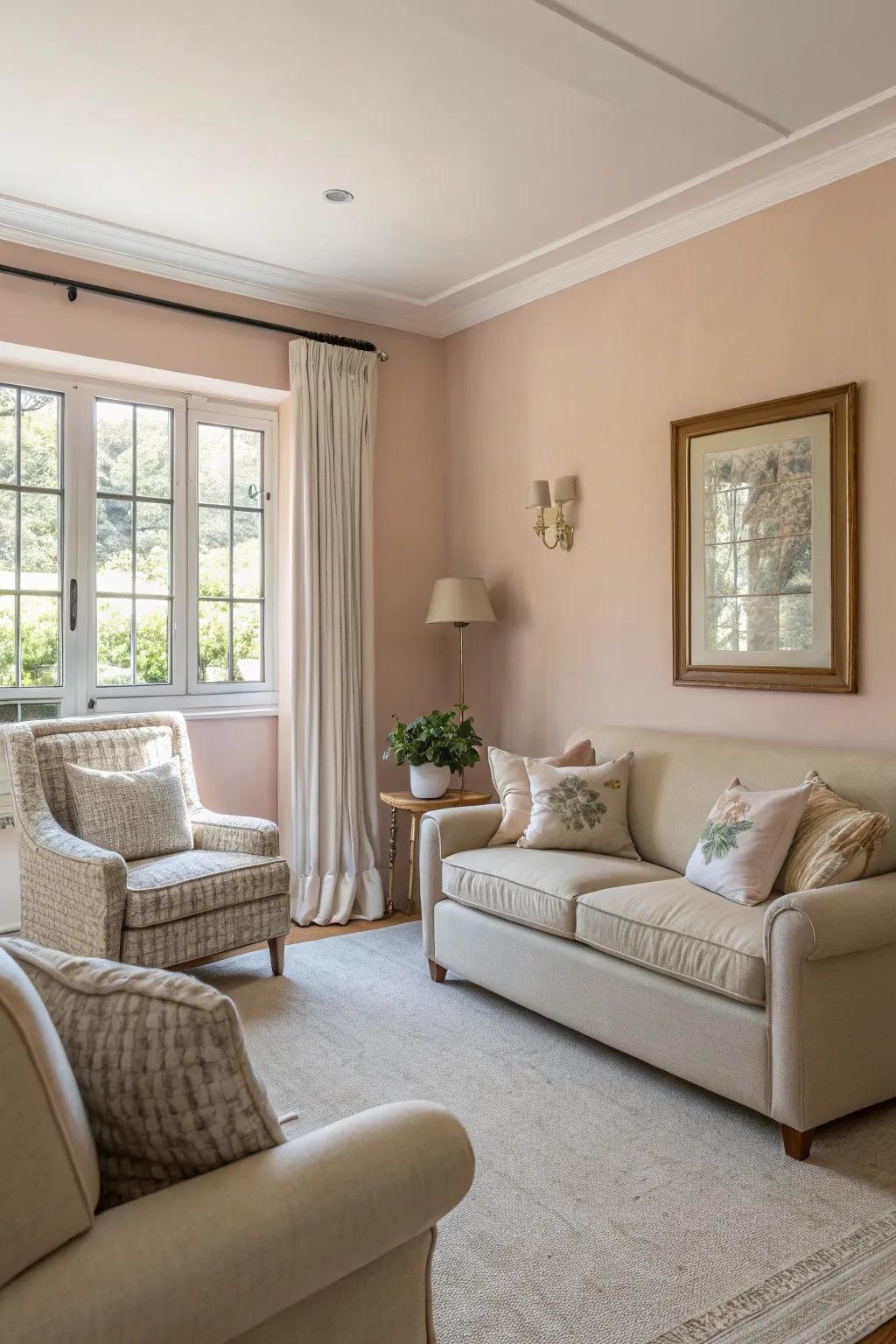 Use neutral and pastel colors for a peaceful living space.