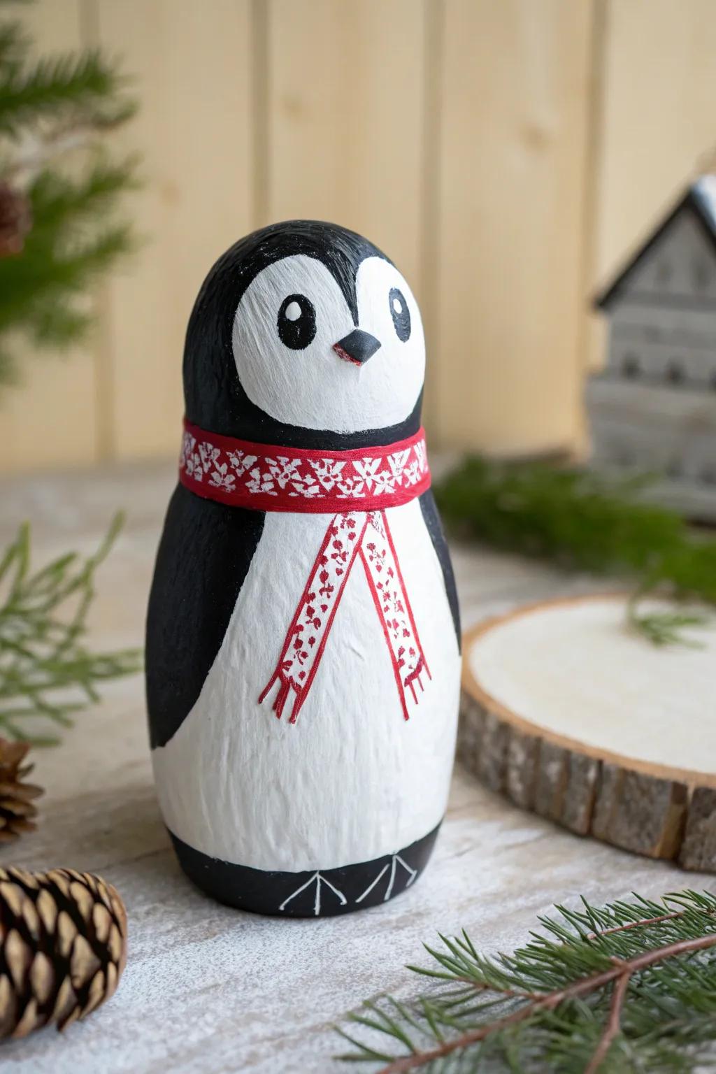Transform your recyclables into adorable penguin companions with a Scandinavian flair!