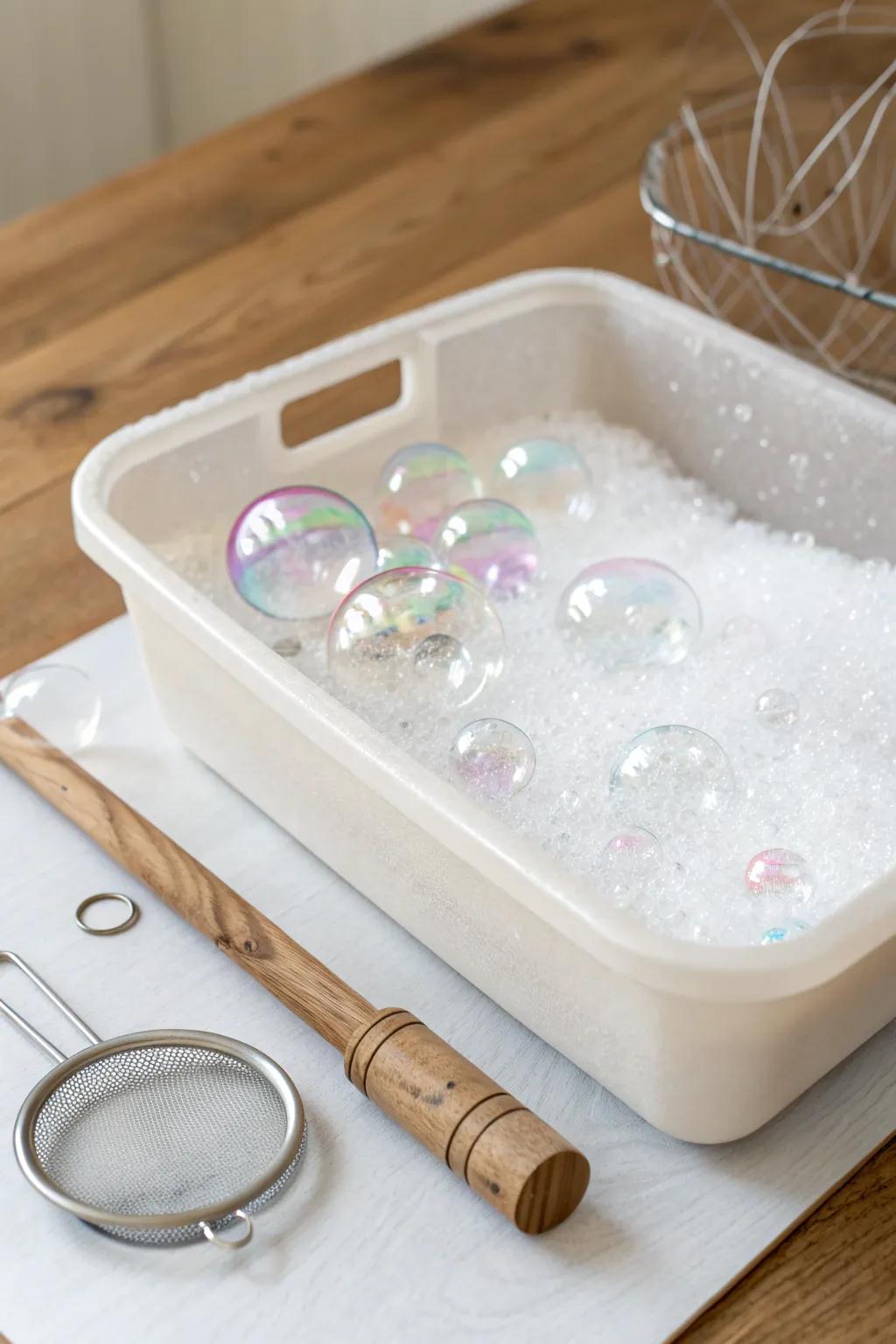 Dive into a Bubble Bonanza—where simple tools and frothy joy create mesmerizing moments.
