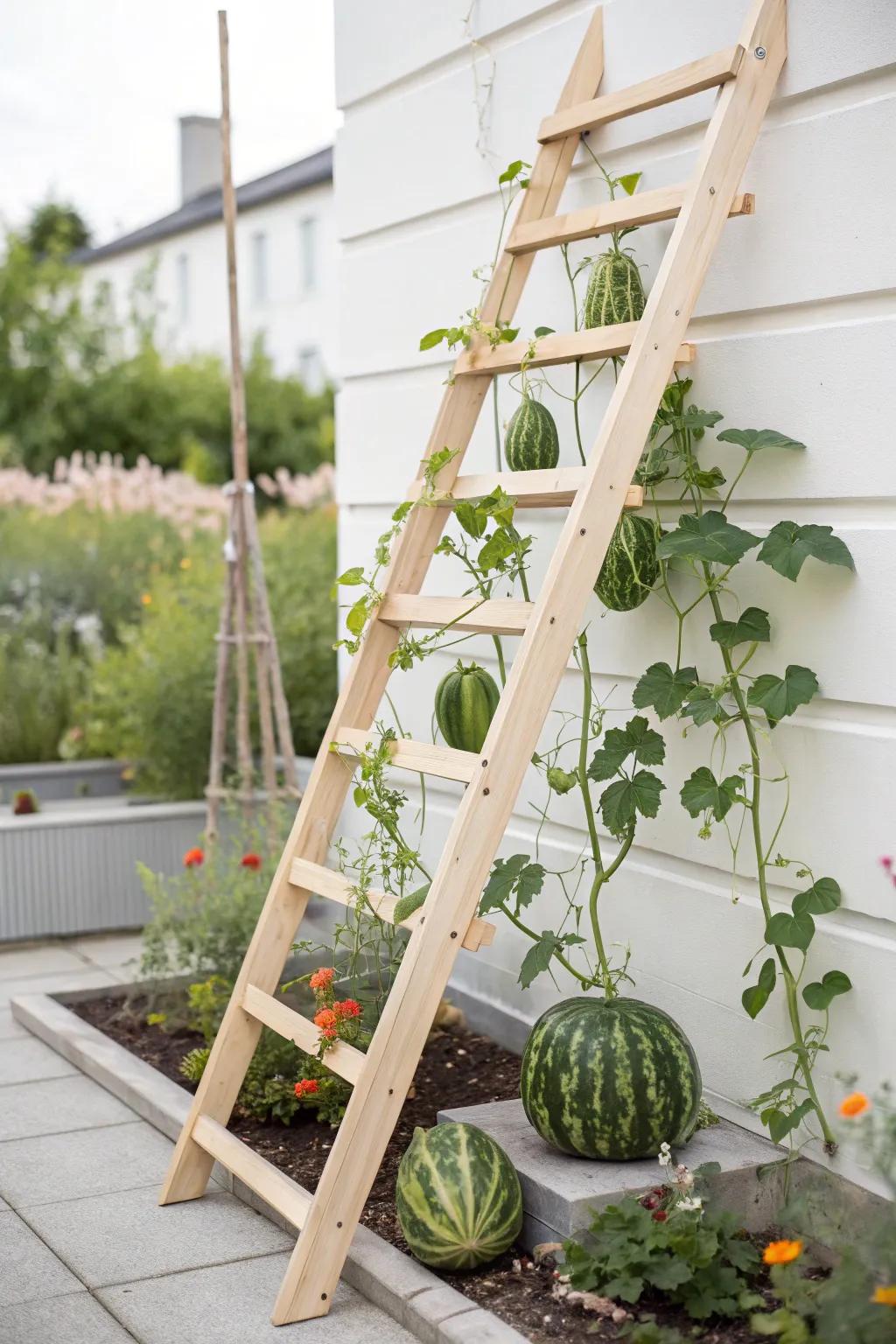 Elevate your garden game with an inclined trellis—beauty and function in perfect harmony.