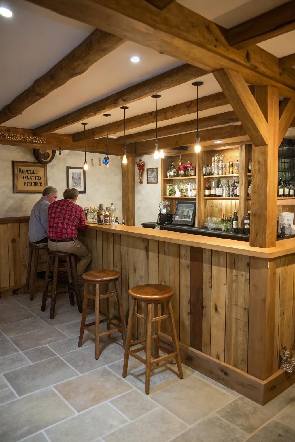 A saloon-style bar area perfect for gatherings.