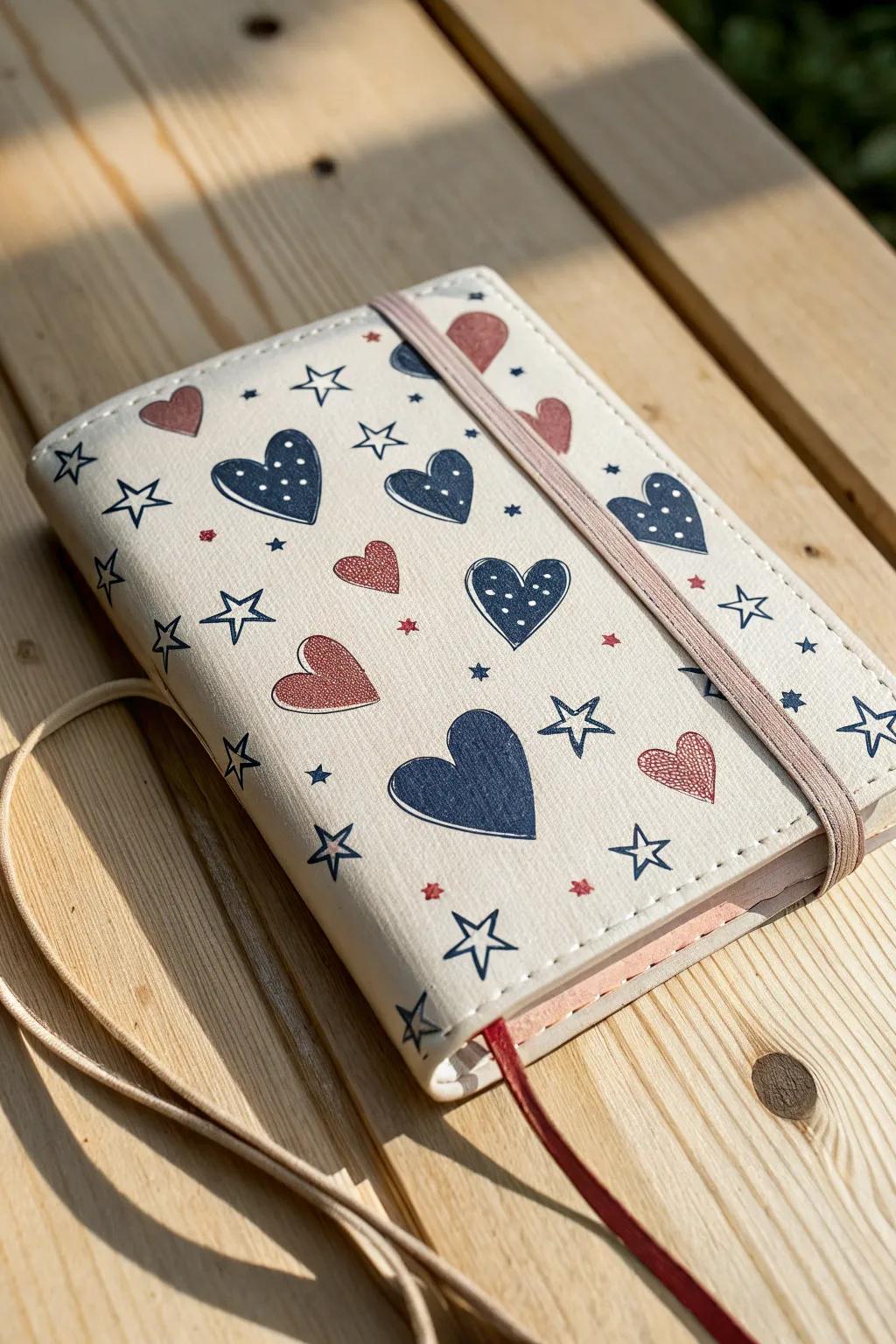 Capture your thoughts with iconic symbols – where hearts and stars meet minimalist elegance.