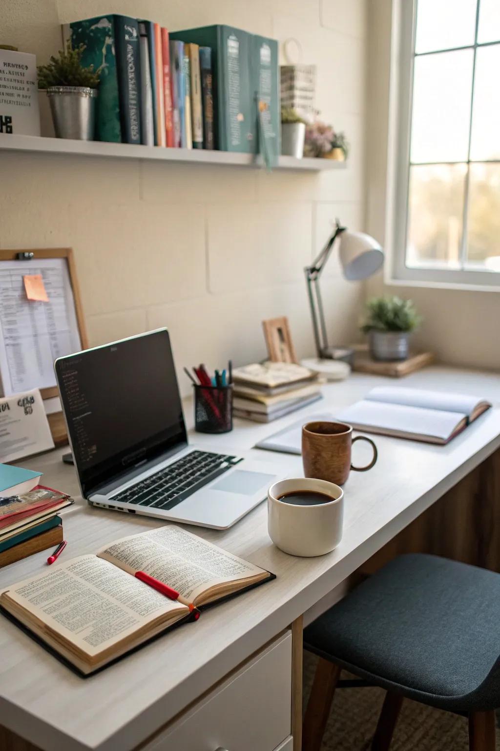 A tidy workspace promotes efficiency and clarity.