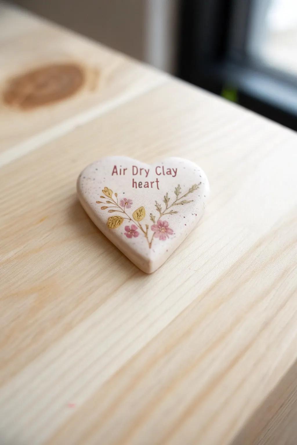 Crafted with Love: Personalized Clay Hearts for Keepsakes