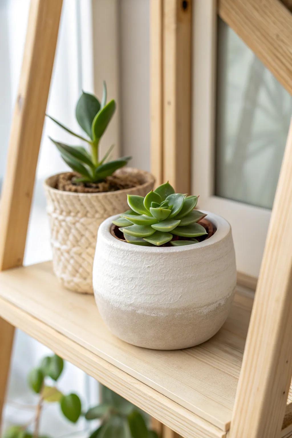 Elevate your space with the charm of handcrafted miniature plant holders—perfect for adding a touch of green elegance to any corner.
