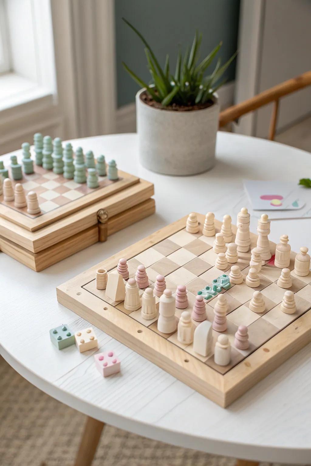 Unleash your creativity with a Lego chess set, where strategy meets style in Scandinavian simplicity.