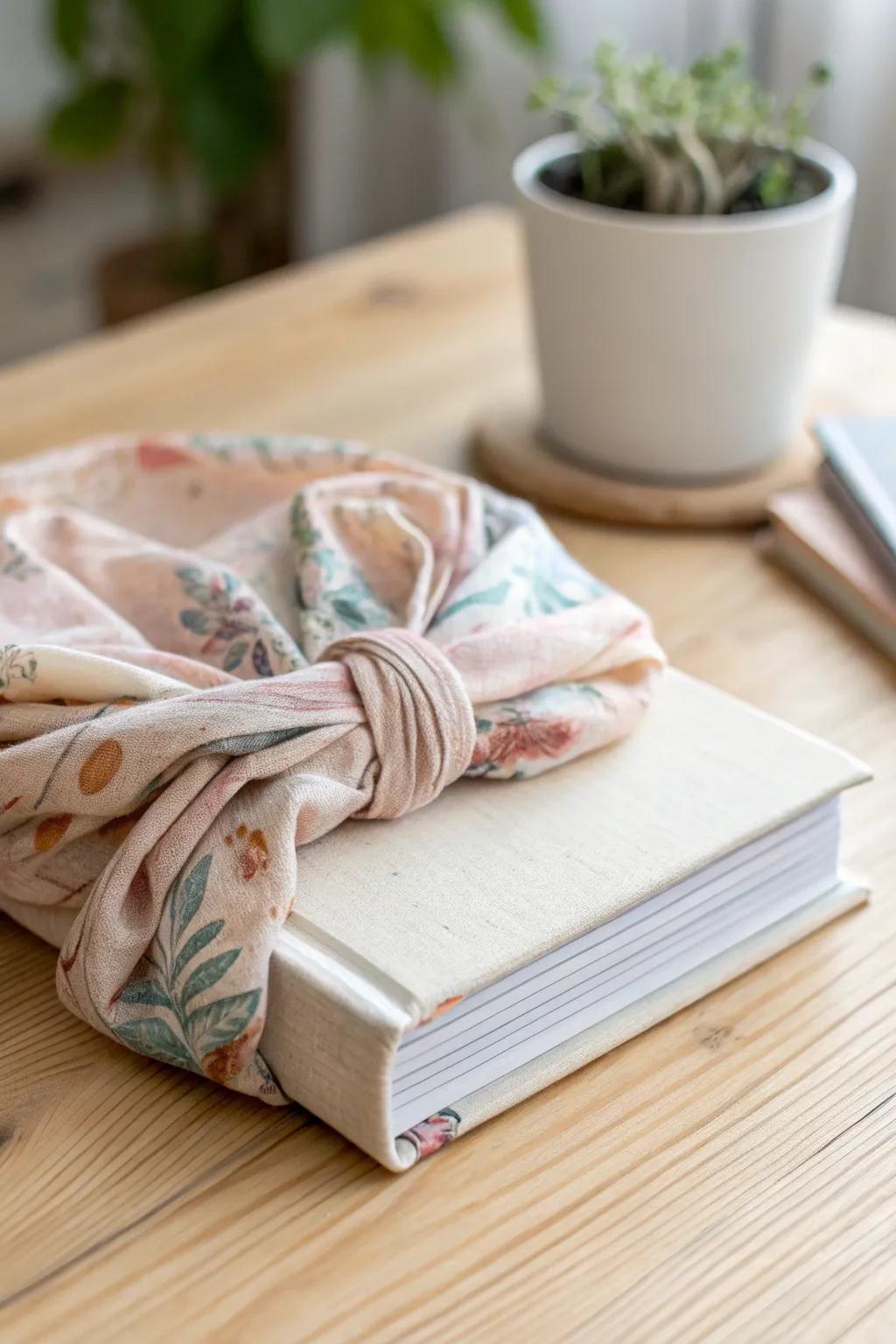 Transform your school books into cozy, stylish accessories with fabric-wrapped covers. Embrace simplicity and creativity!