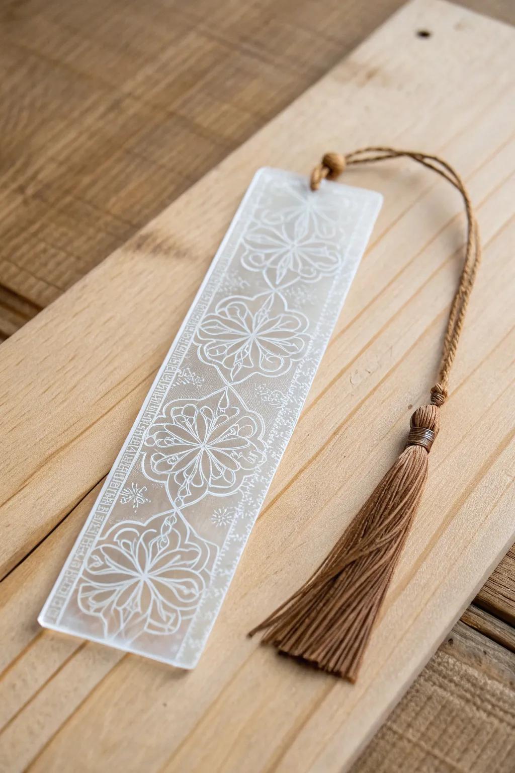 Elevate your reading experience with a vellum bookmark that is as sophisticated as it is simple.