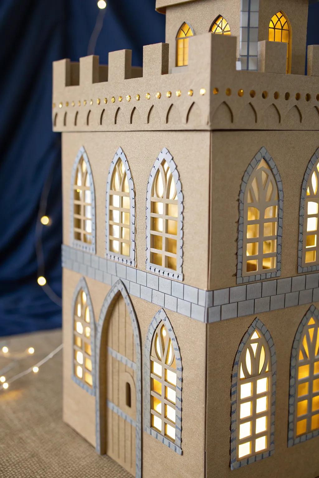Transform your box castle into a royal masterpiece with elegantly arched windows.
