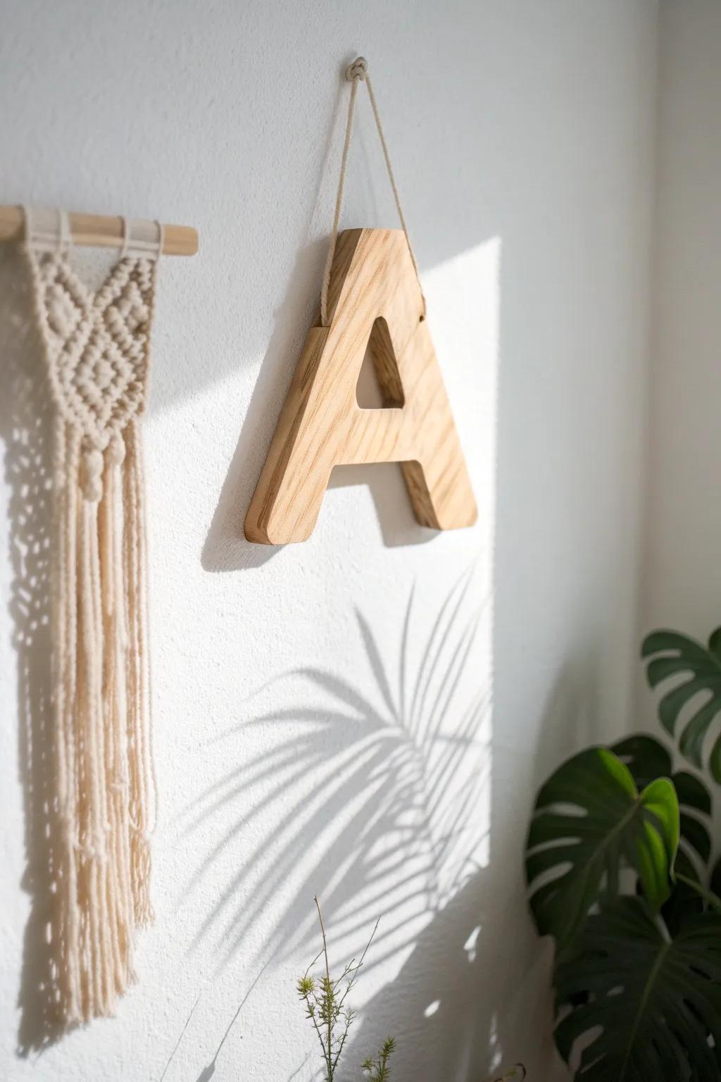 Elevate your wall art with stunning shadowed bubble letters that blend simplicity and elegance.