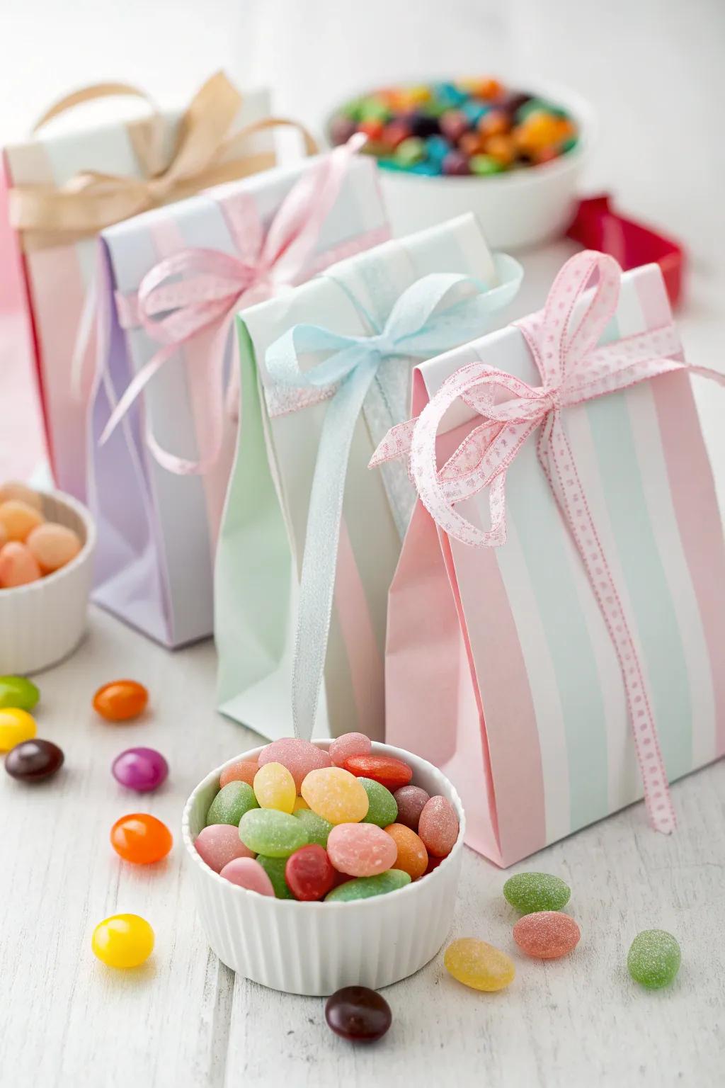 DIY candy bags for a personalized treat.