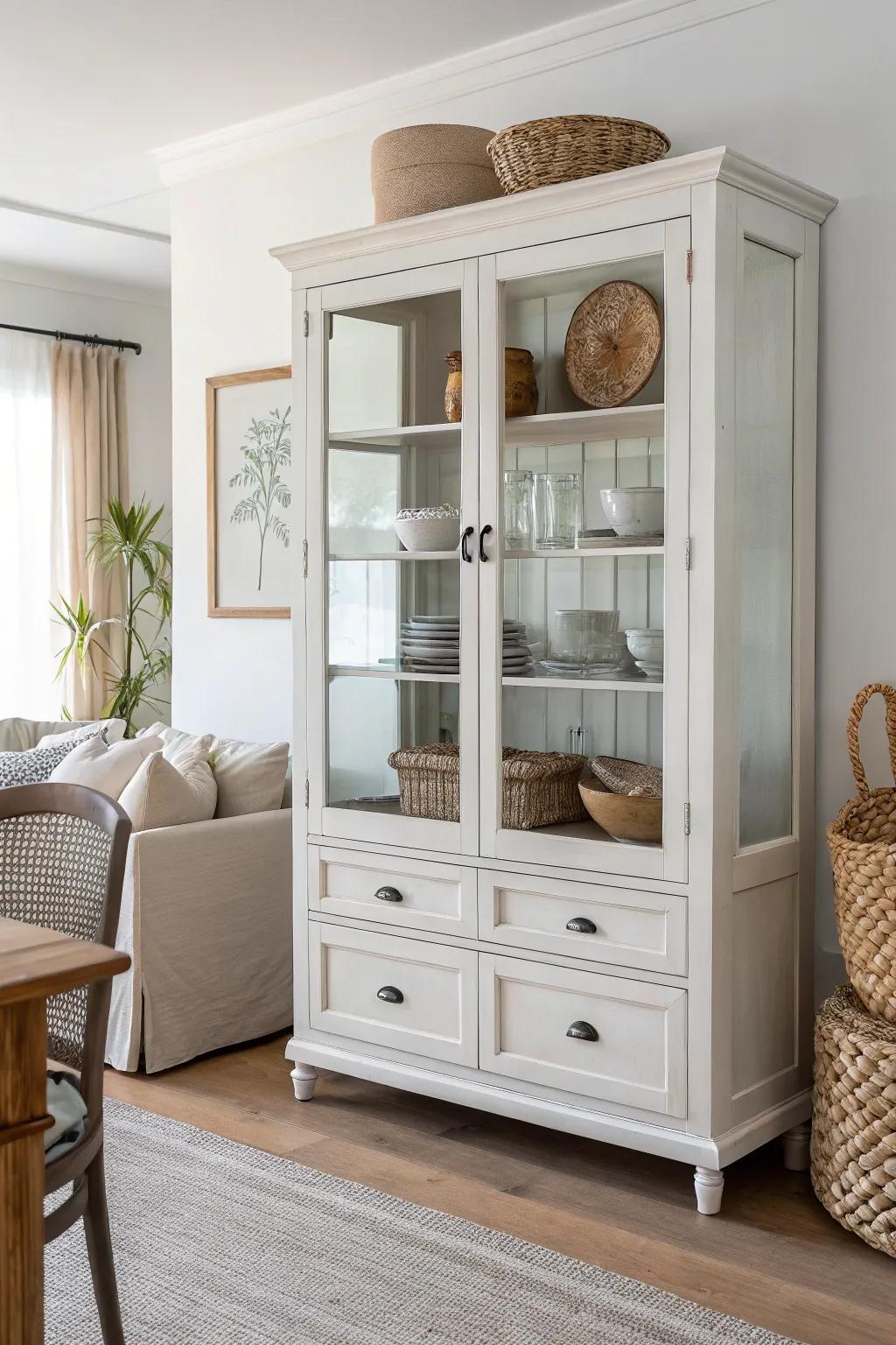 Elevate your space with a chic glass door makeover, where craftsmanship meets simplicity.