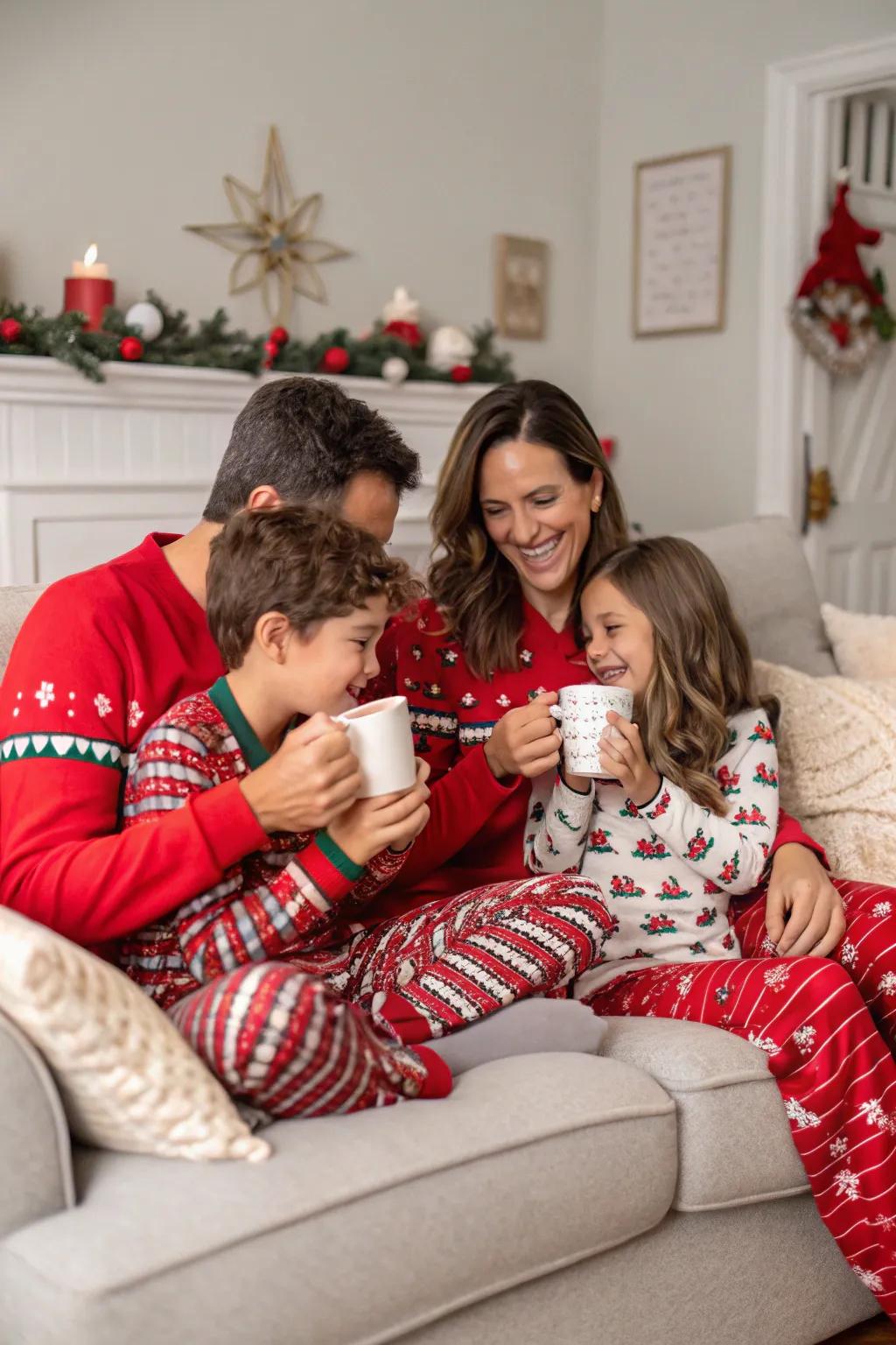 Capture cozy moments with a pajama party.
