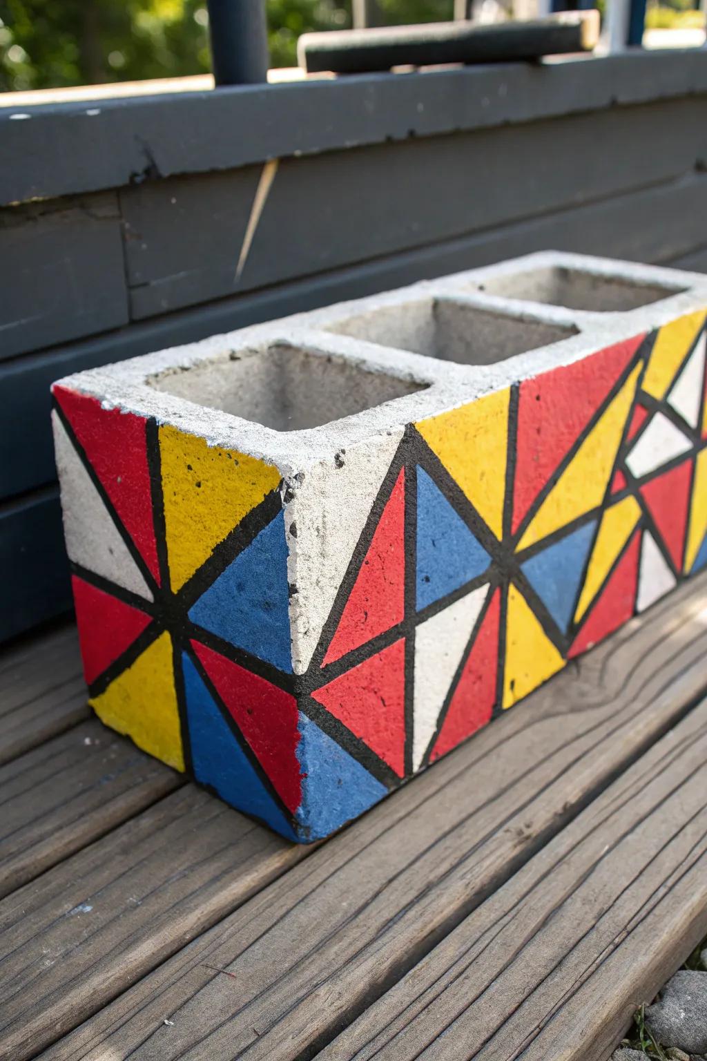 Transform your space with bold, artistic cinder block designs!
