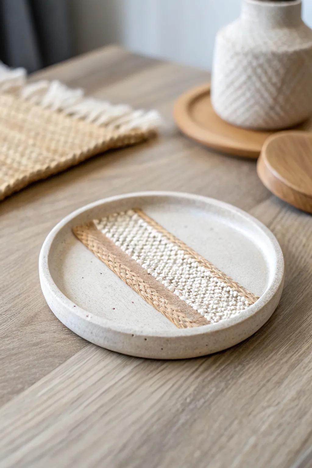 Elevate your table decor with the art of mixed media clay coasters.