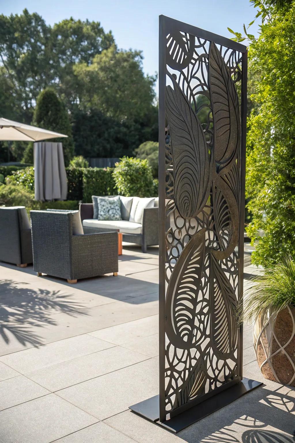 Transform your outdoor space with striking CNC-cut panels that combine functionality and art.