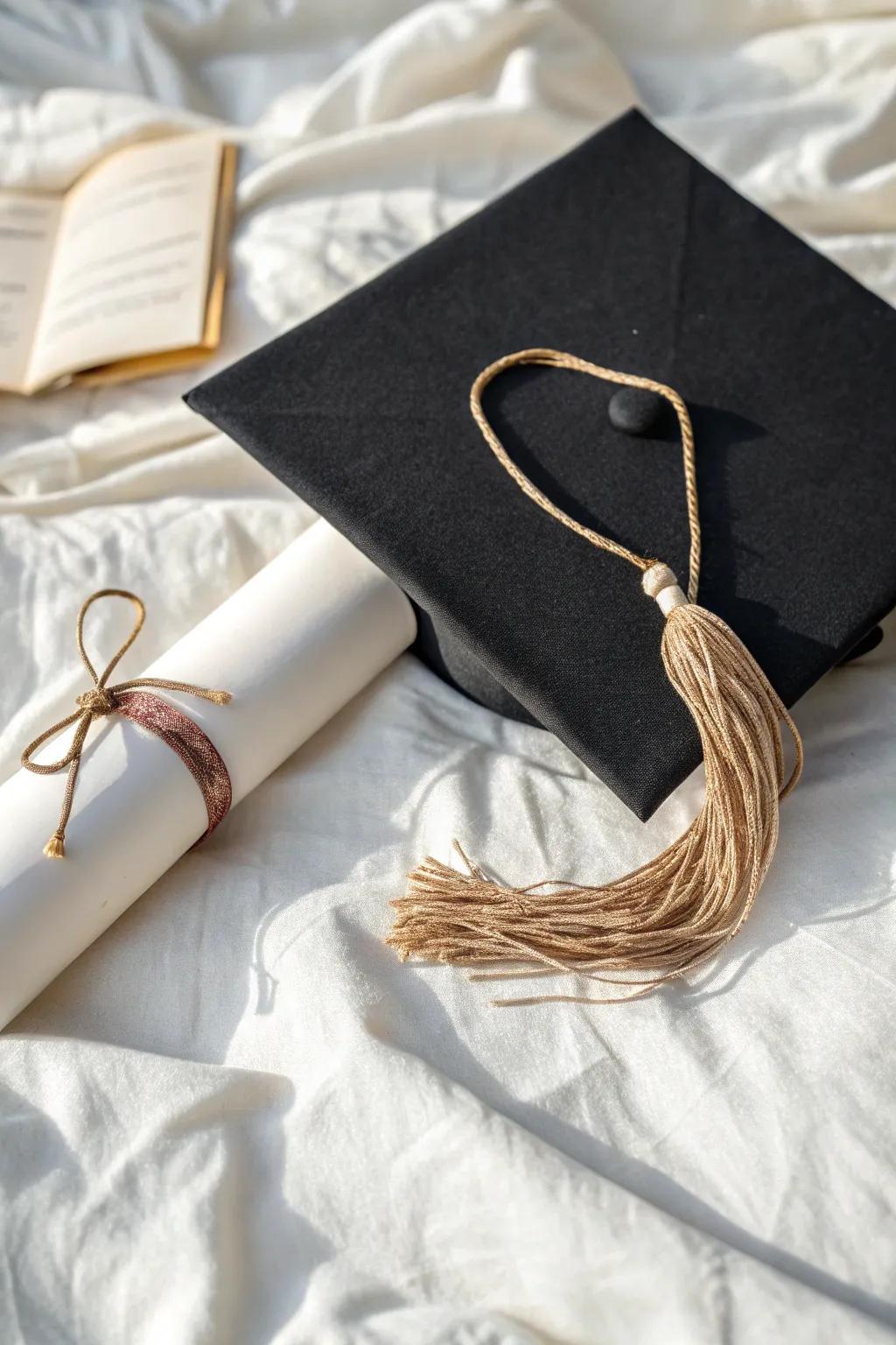 Celebrate achievements with minimalist elegance and a touch of boho charm.