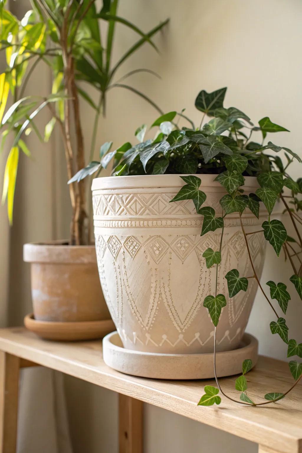 Elevate your indoor space with these chic, handmade clay planters—where elegance meets nature.
