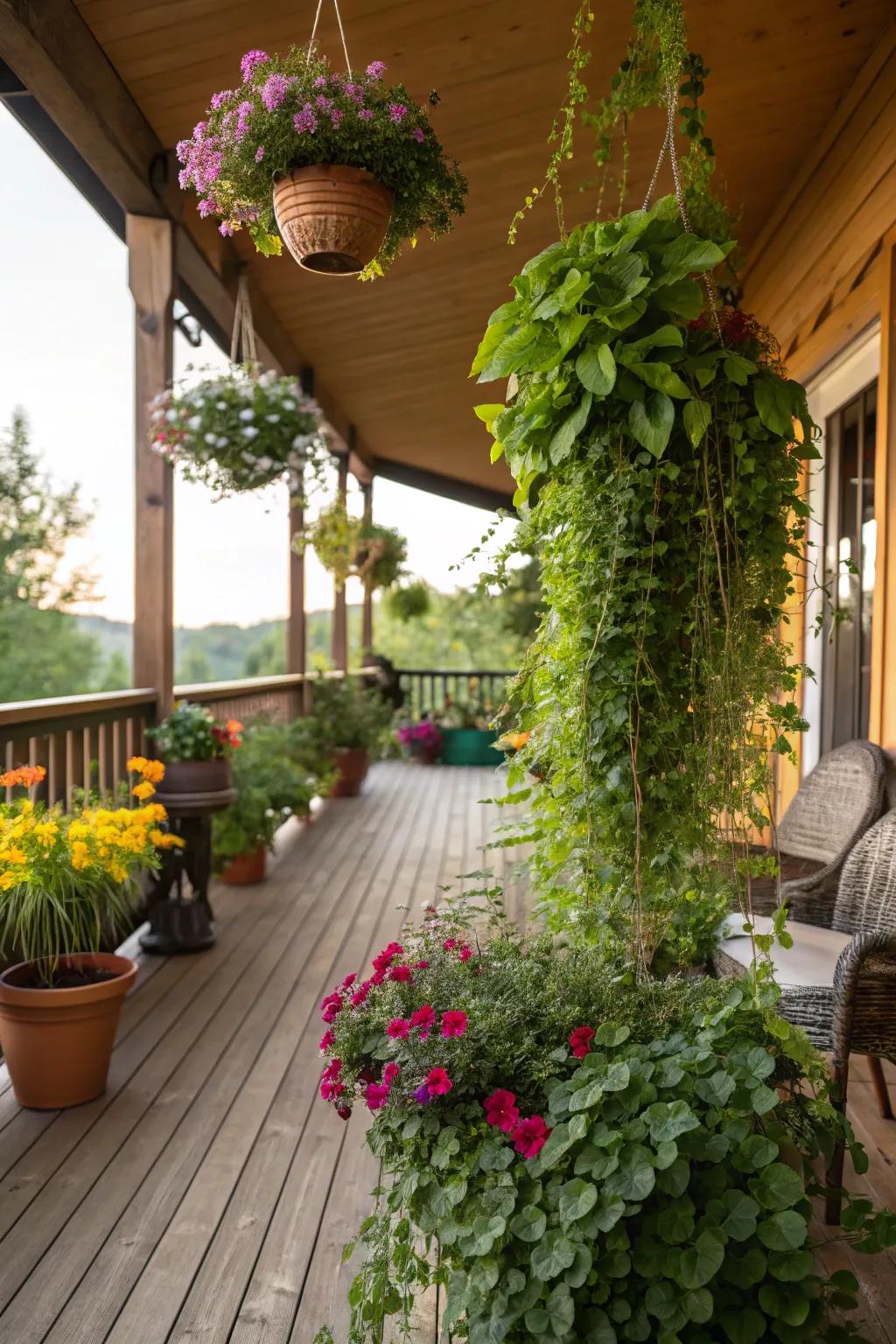 Transform your deck into a serene plant oasis without breaking the bank. 🌿 #BudgetDeckIdeas #PlantOasis