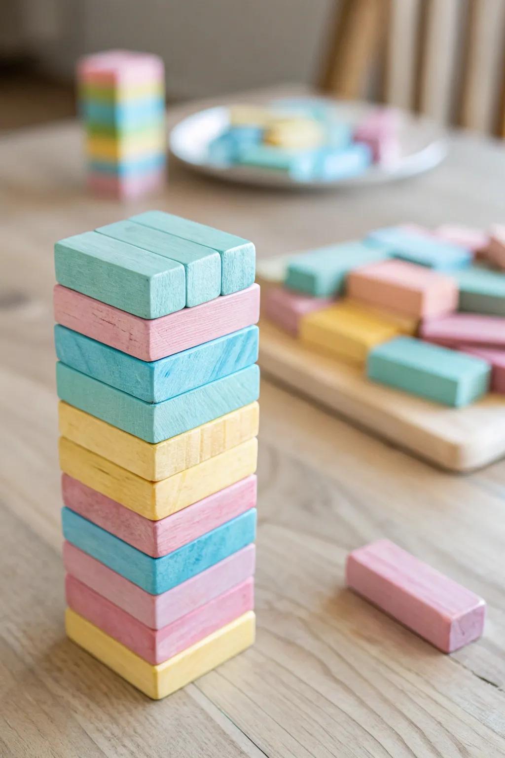 Transform your classic game night with a pop of pastel creativity! 🌈✨ #ColorfulCrafts #ScandiBoho