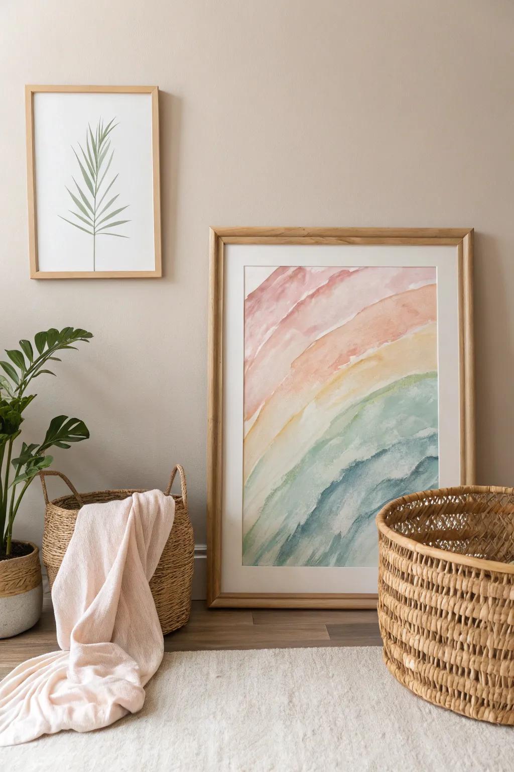 Unleash your creativity with watercolor art that brings a touch of tranquility and elegance to any space. Perfect for teens exploring their artistic side!